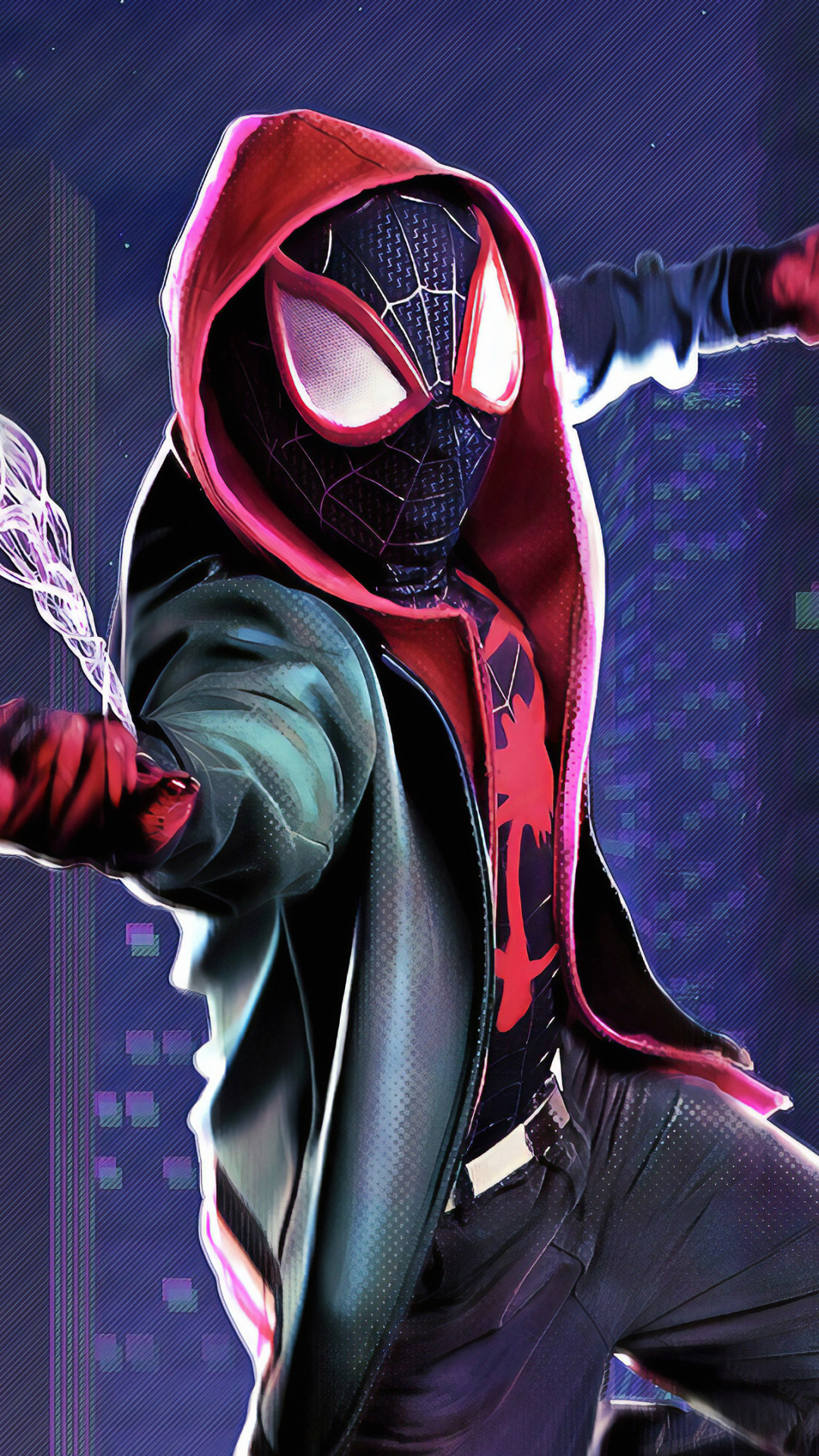 Baixar papel de parede para celular de Homem Aranha, Filme, Miles Morales, Homem Aranha: No Aranhaverso gratuito.