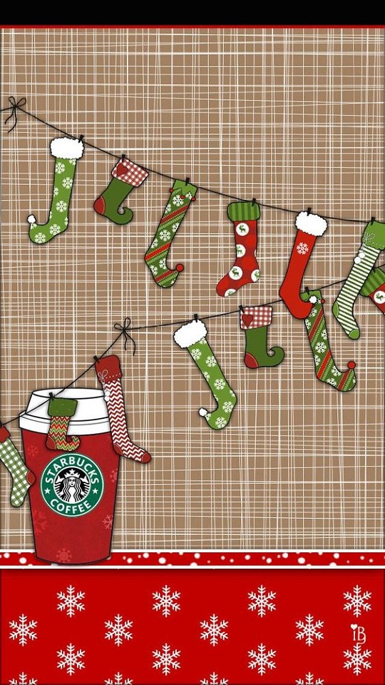 Handy-Wallpaper Feiertage, Weihnachten, Starbucks, Kaffee, Weihnachtssocken kostenlos herunterladen.