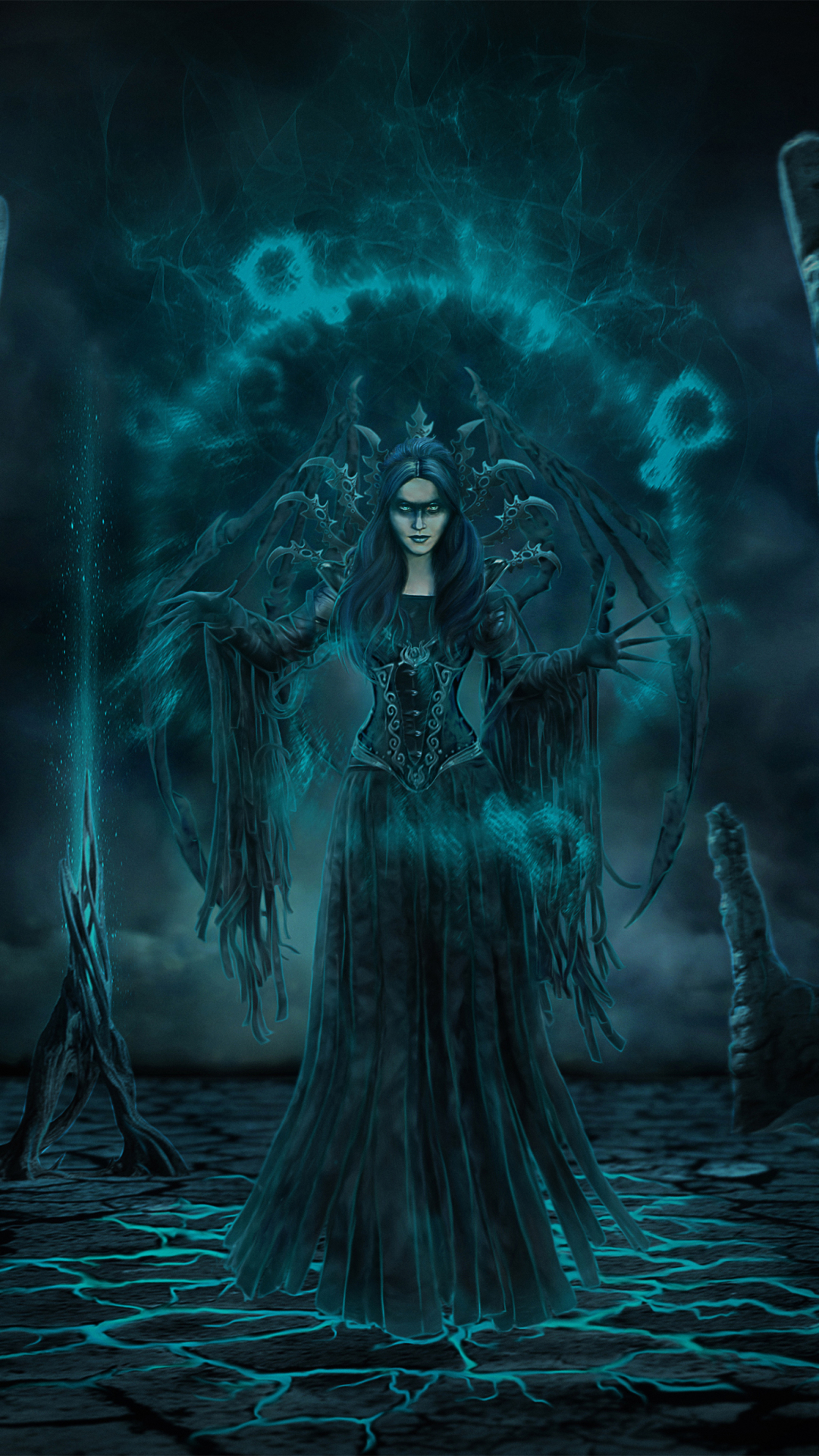 Download mobile wallpaper Magic, Fantasy, Gothic, Dark, Evil, Witch for free.