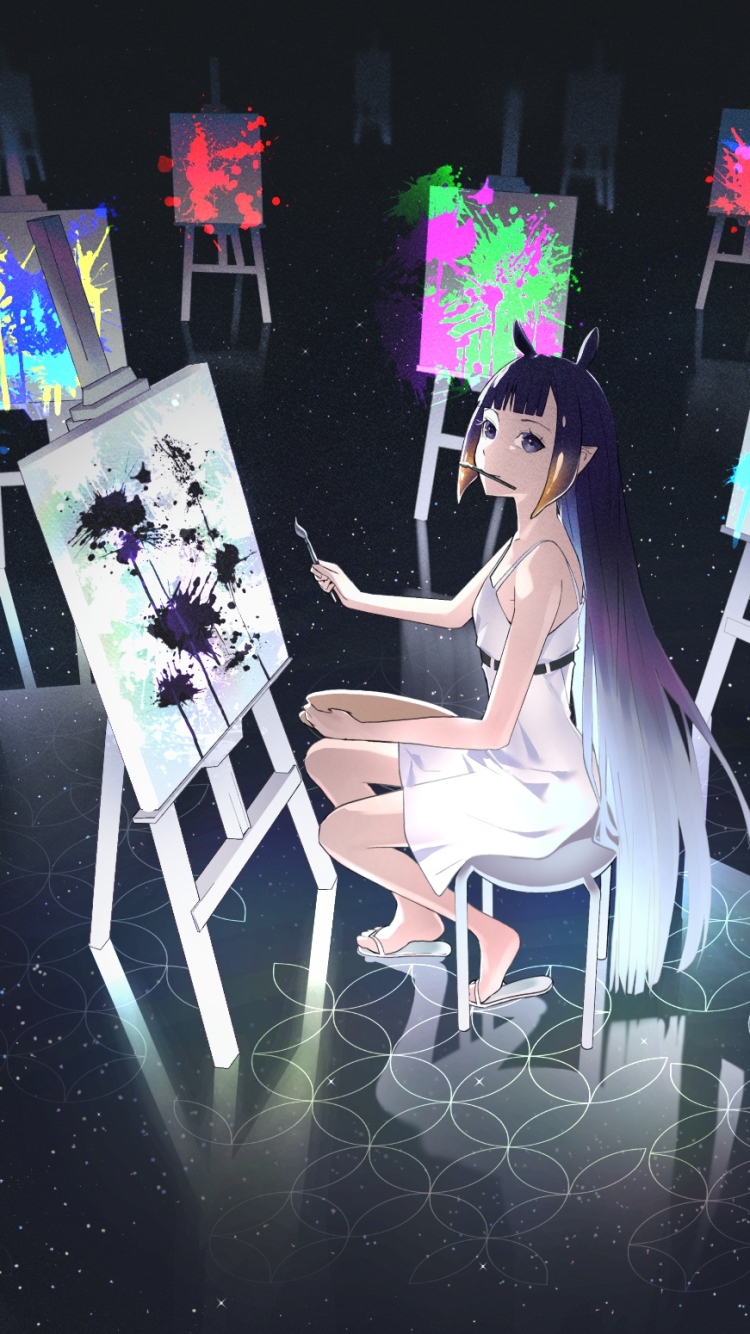 Handy-Wallpaper Malerei, Animes, Virtueller Youtuber, Hololive, Ninomae Ina'nis kostenlos herunterladen.