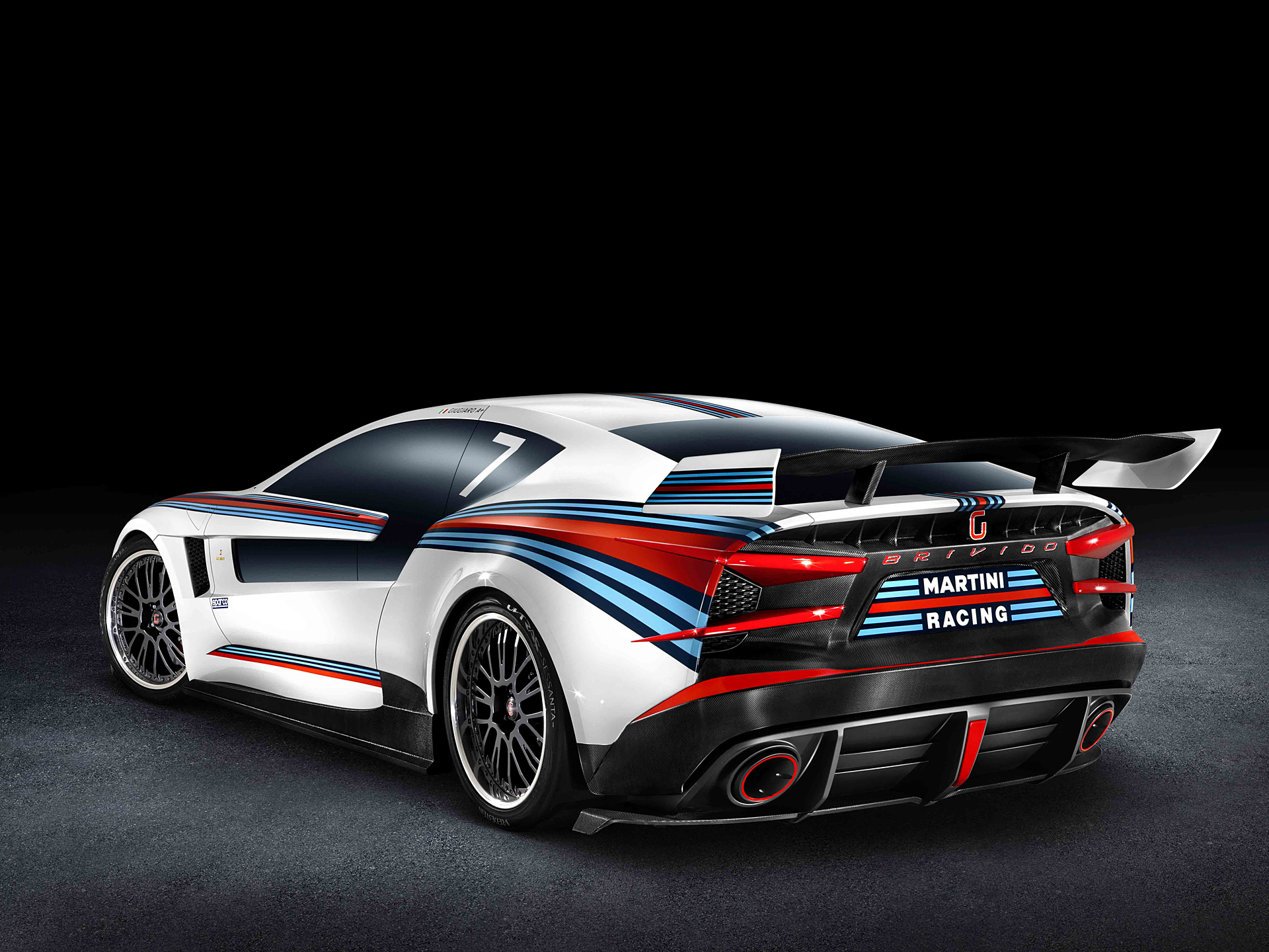 1013785 baixar papel de parede veículos, italdesign brivido martini racing, carro, italdesign brivido, carro de corrida, carro branco - protetores de tela e imagens gratuitamente