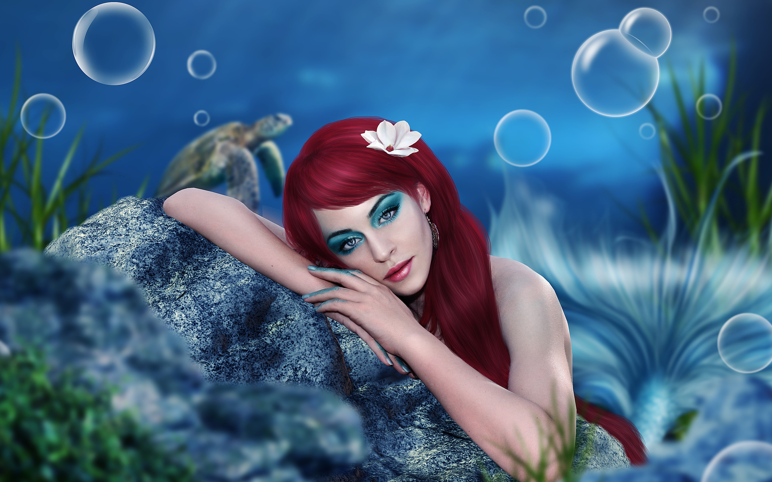 Descarga gratis la imagen Fantasía, Sirena en el escritorio de tu PC