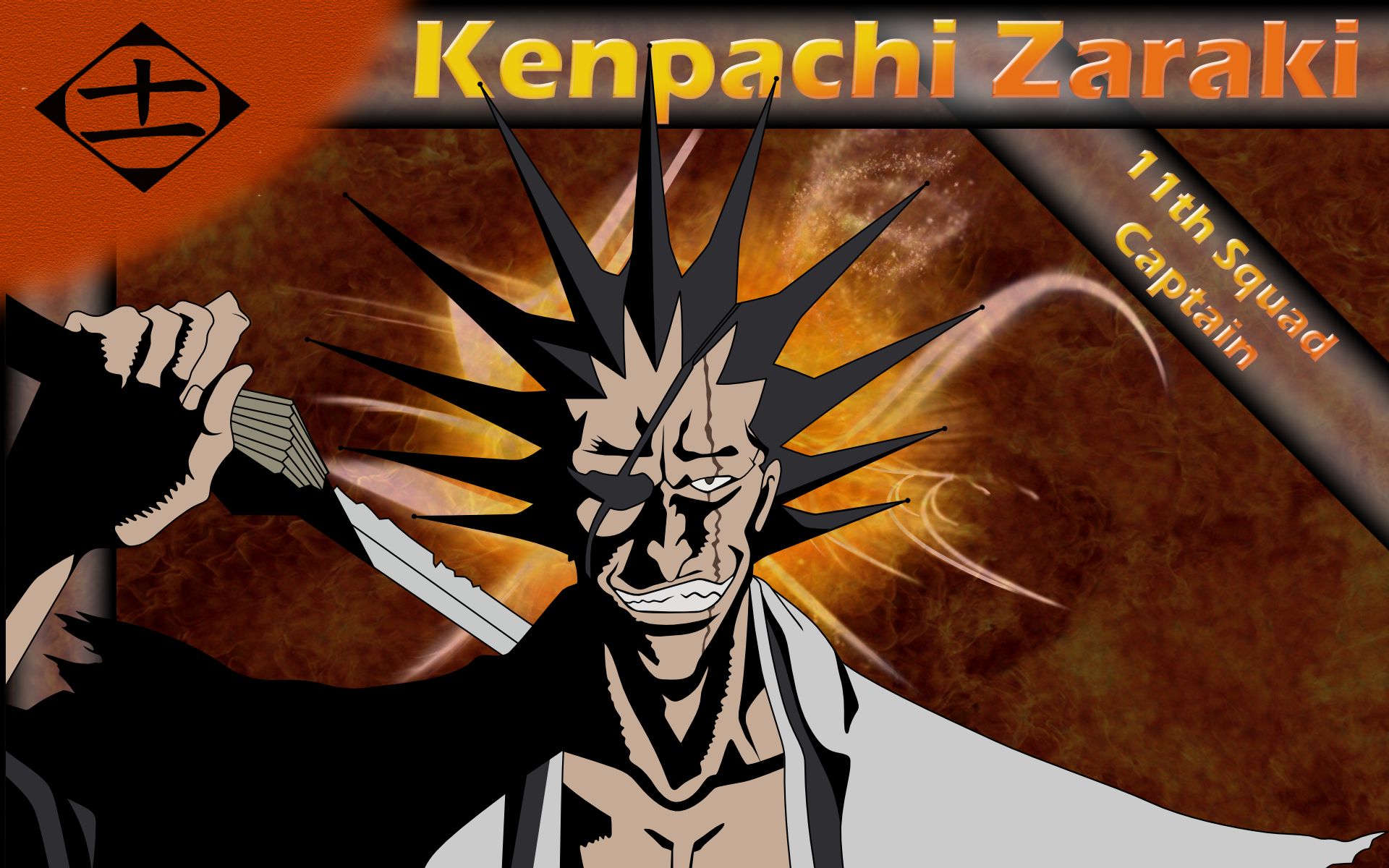 Download mobile wallpaper Kenpachi Zaraki, Bleach, Anime for free.