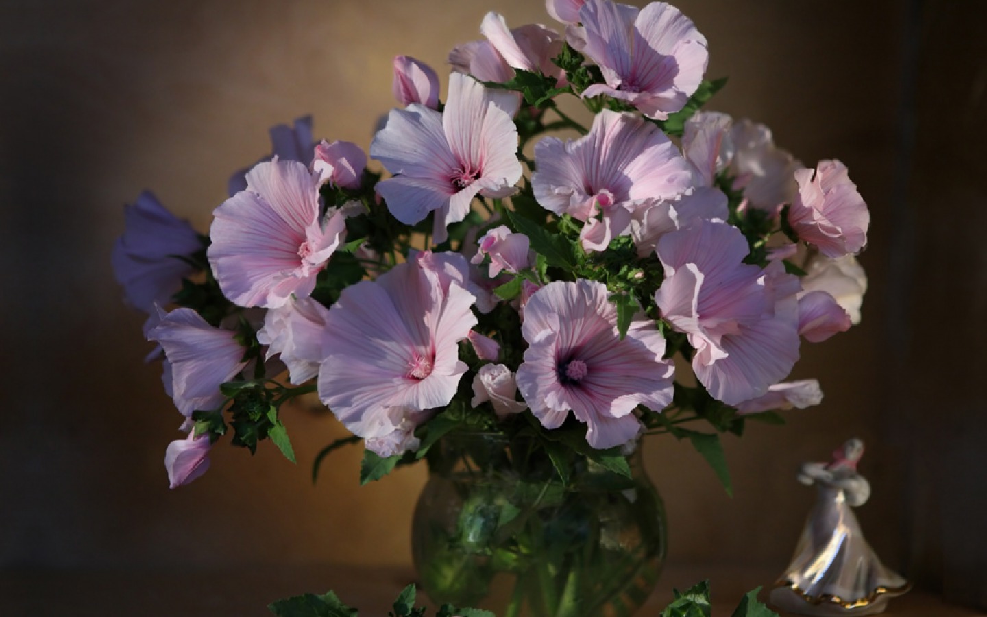 Download mobile wallpaper Still Life, Flower, Purple, Vase, Figurine, Photography for free.