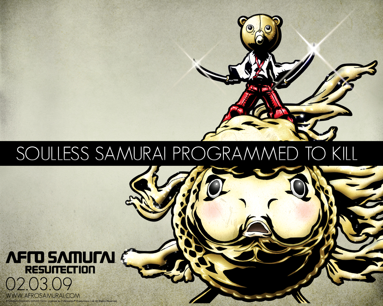 1438959 télécharger l'image animé, afro samurai, kuma (afro samouraï) - fonds d'écran et économiseurs d'écran gratuits