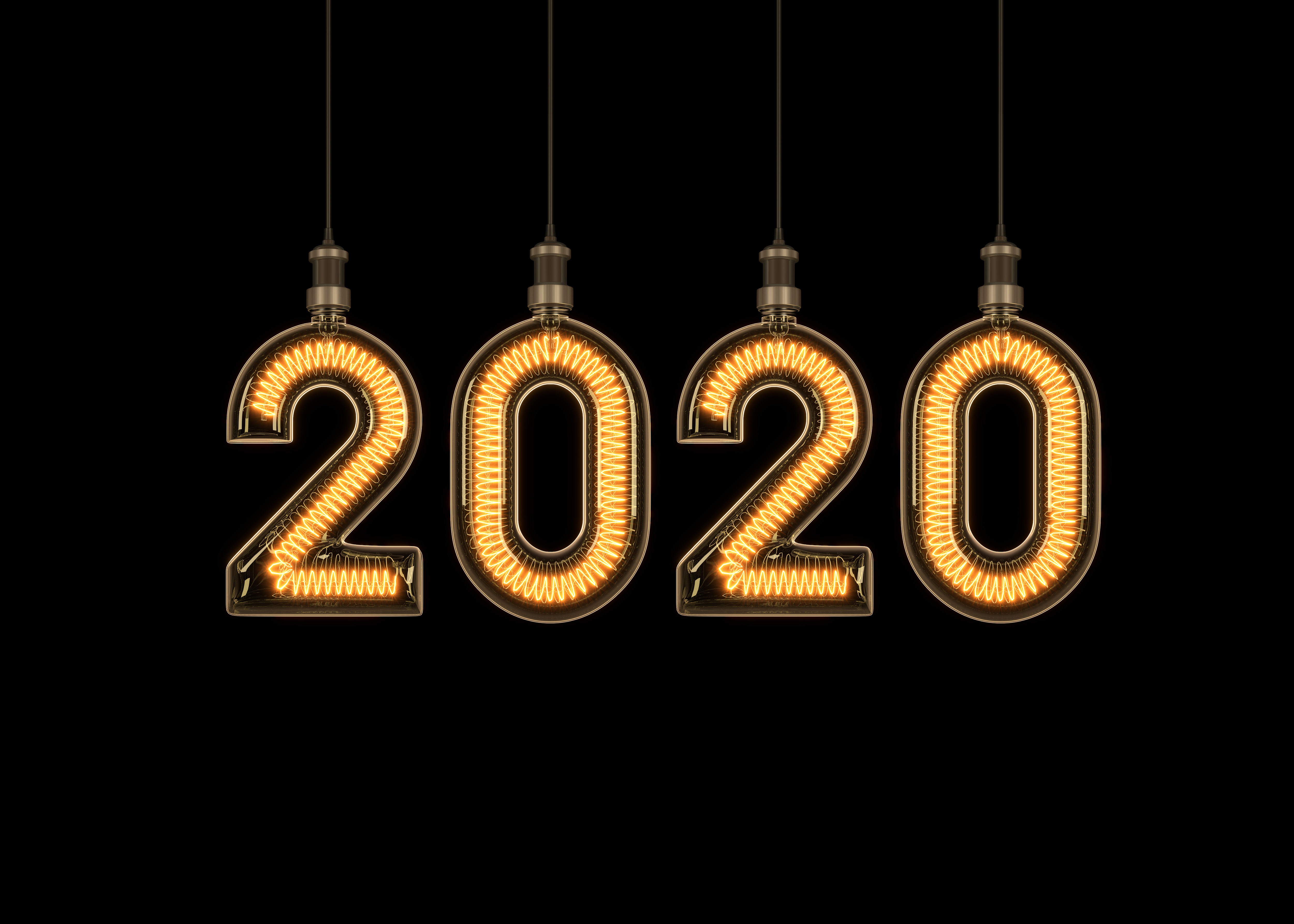 無料モバイル壁紙新年, 光, ホリデー, 2020年新年をダウンロードします。