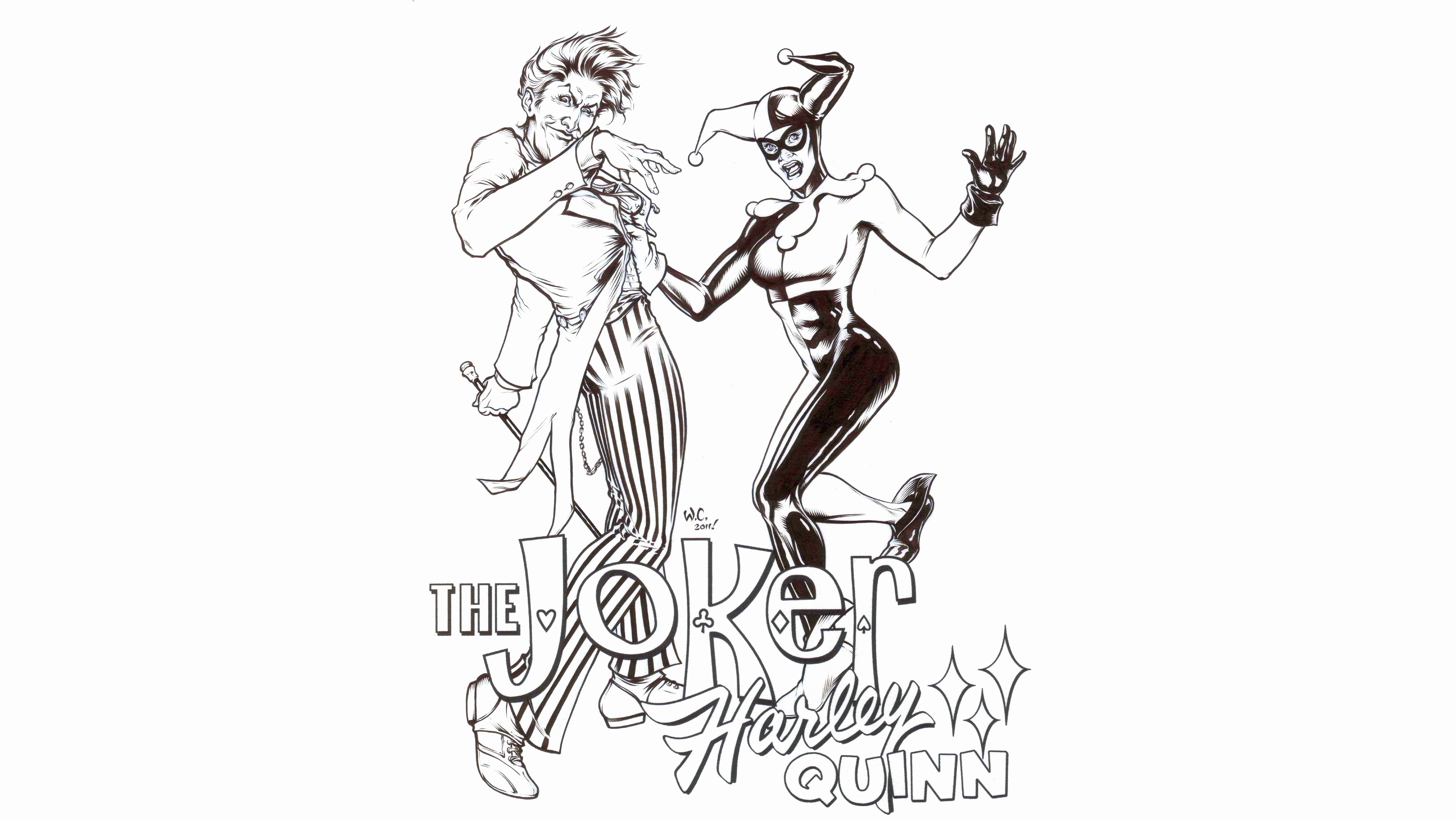 Baixar papel de parede para celular de Ordenança, Harley Quinn, História Em Quadrinhos, Coringa gratuito.