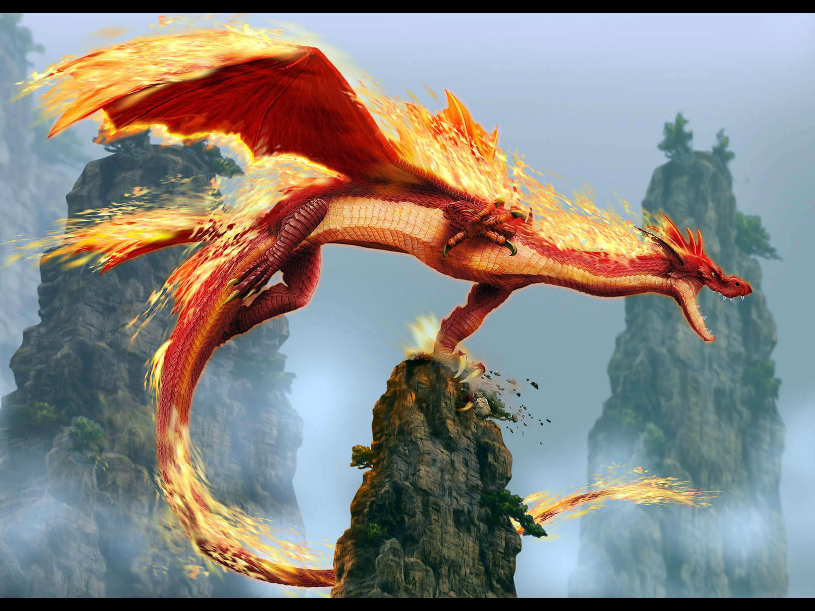 Full HD Dragon Blade Background