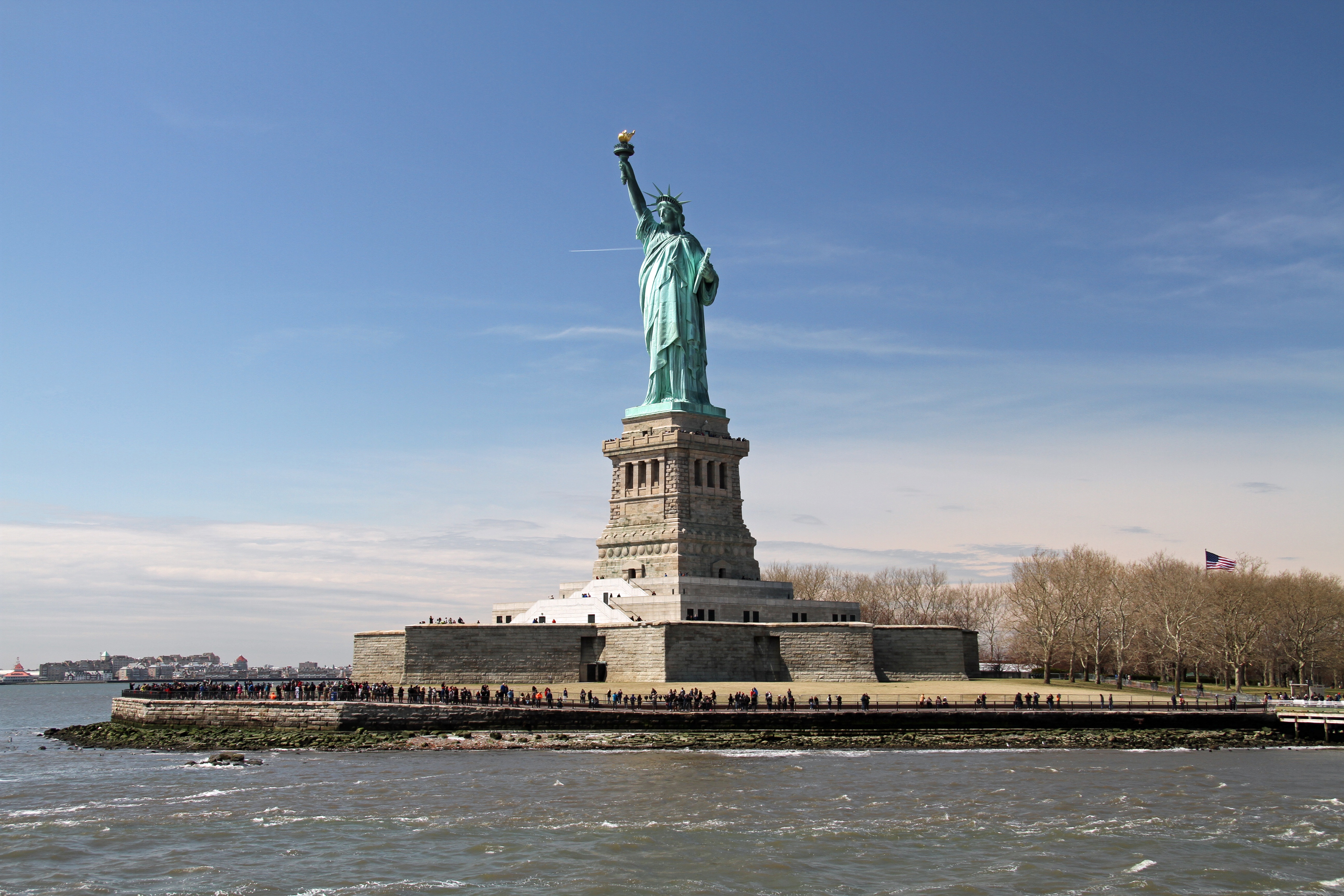 753402 завантажити шпалери нью йорк, створено людиною, статуя свободи, пам'ятник, сша - заставки і картинки безкоштовно