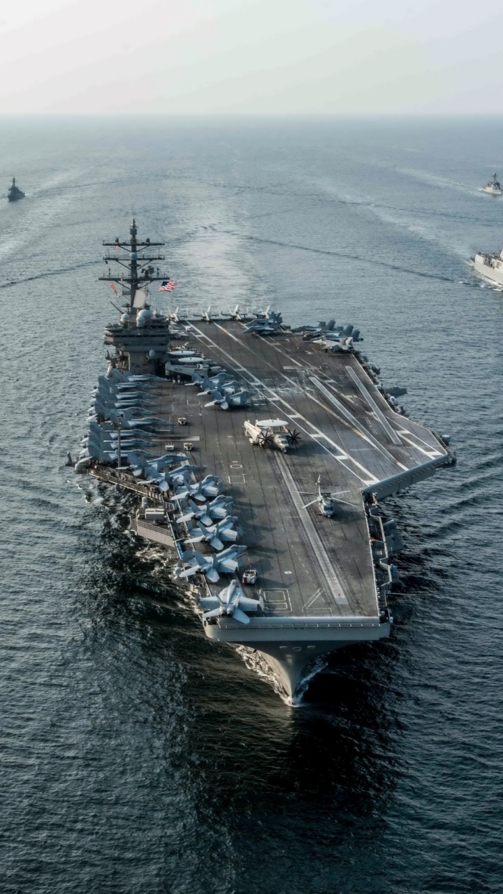 1118777 Hintergrundbild herunterladen militär, uss ronald reagan (cvn 76), kriegsschiff, flugzeugträger, kriegsschiffe - Bildschirmschoner und Bilder kostenlos