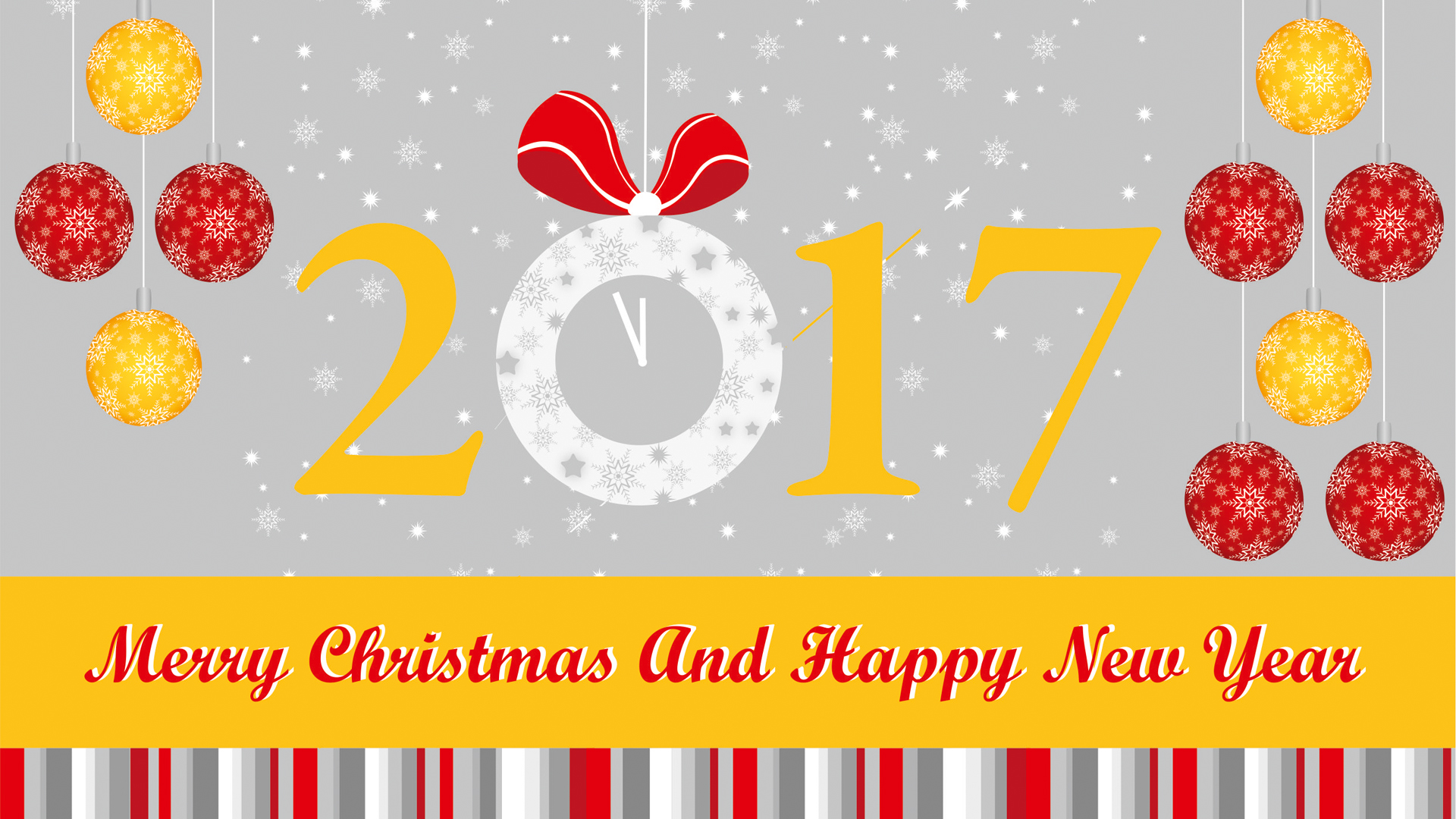 無料モバイル壁紙クリスマス, リボン, クリスマスオーナメント, ホリデー, 2017年新年をダウンロードします。