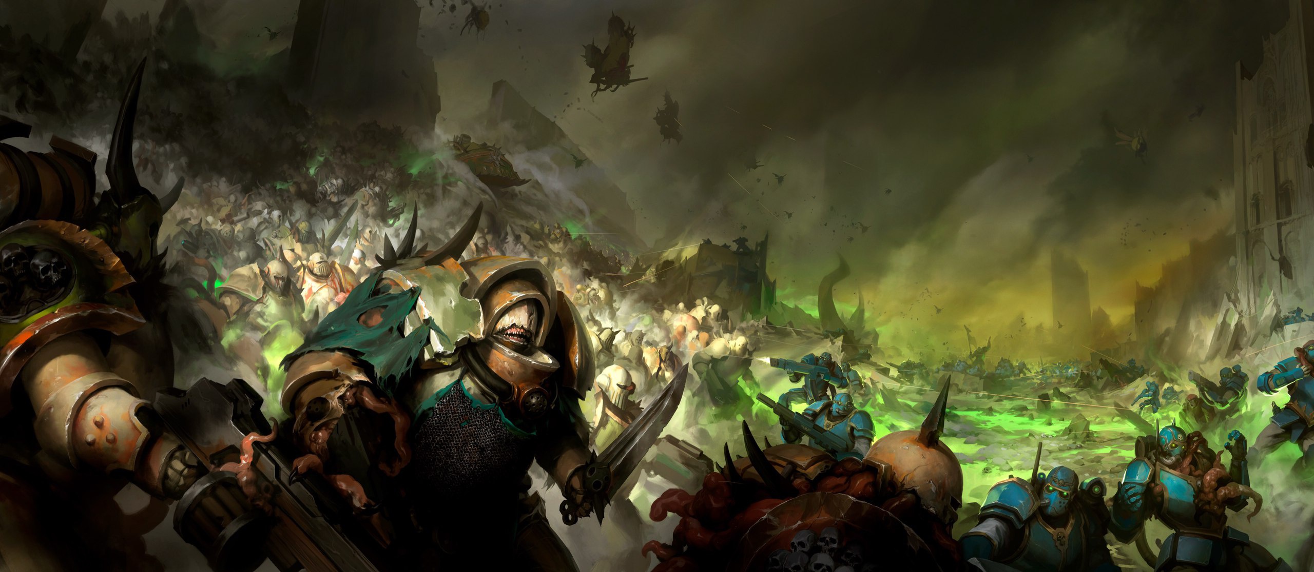 Free download wallpaper Warhammer, Battle, Warhammer 40K, Video Game on your PC desktop