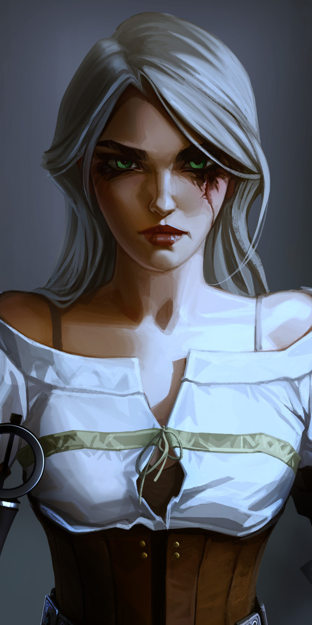 Baixar papel de parede para celular de Olhos Verdes, Videogame, Cabelo Branco, O Mago, Wiedzmin 3: Dziki Gon, Ciri (A Bruxa) gratuito.