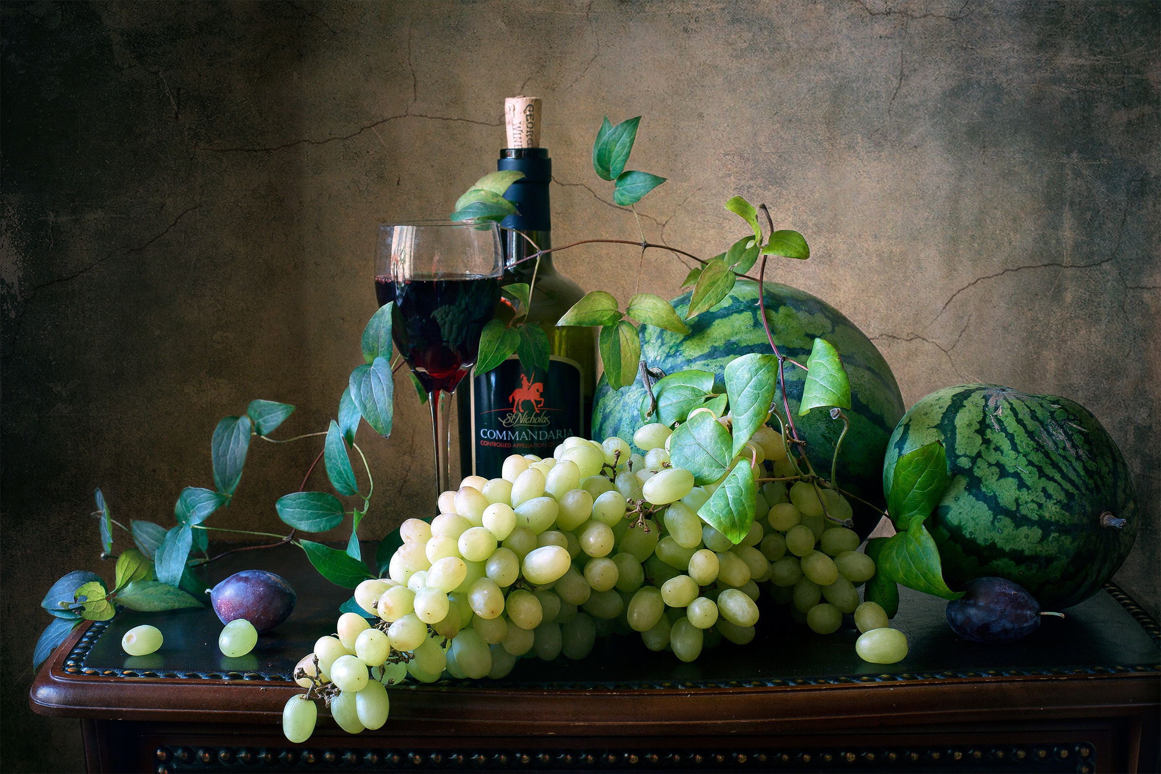 Download mobile wallpaper Food, Grapes, Still Life, Fruit for free.