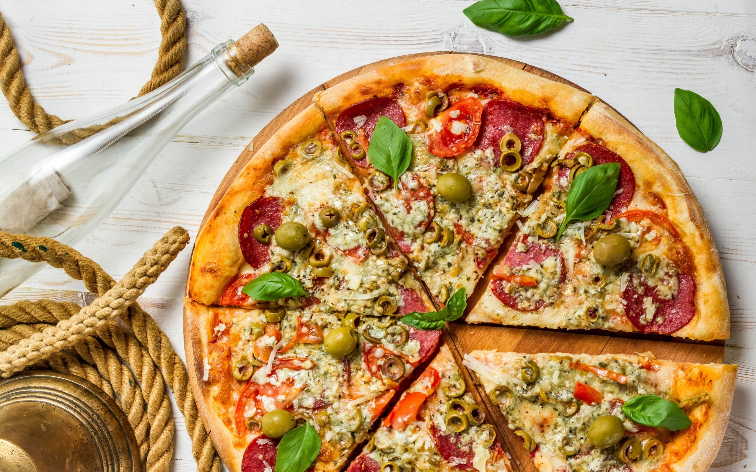 pizza, food HD wallpaper