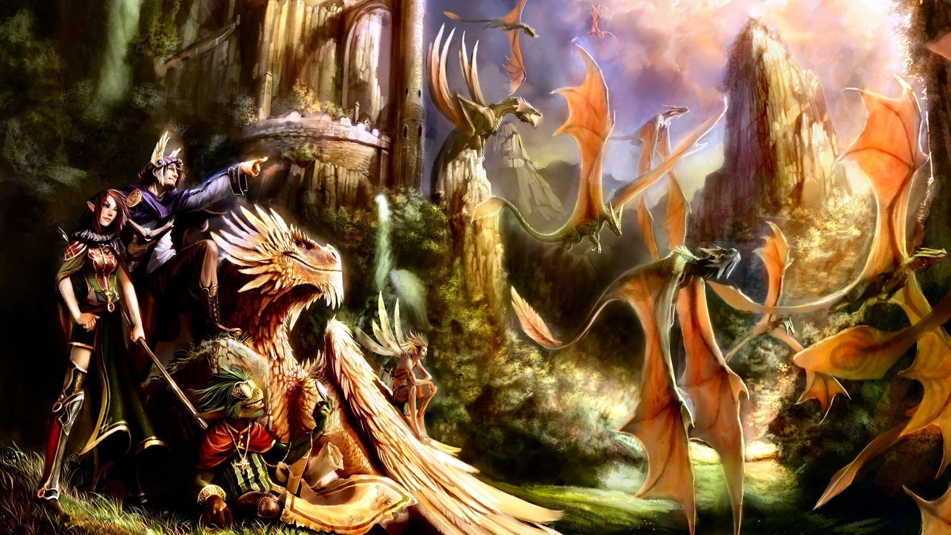 Handy-Wallpaper Fantasie, Drachen kostenlos herunterladen.