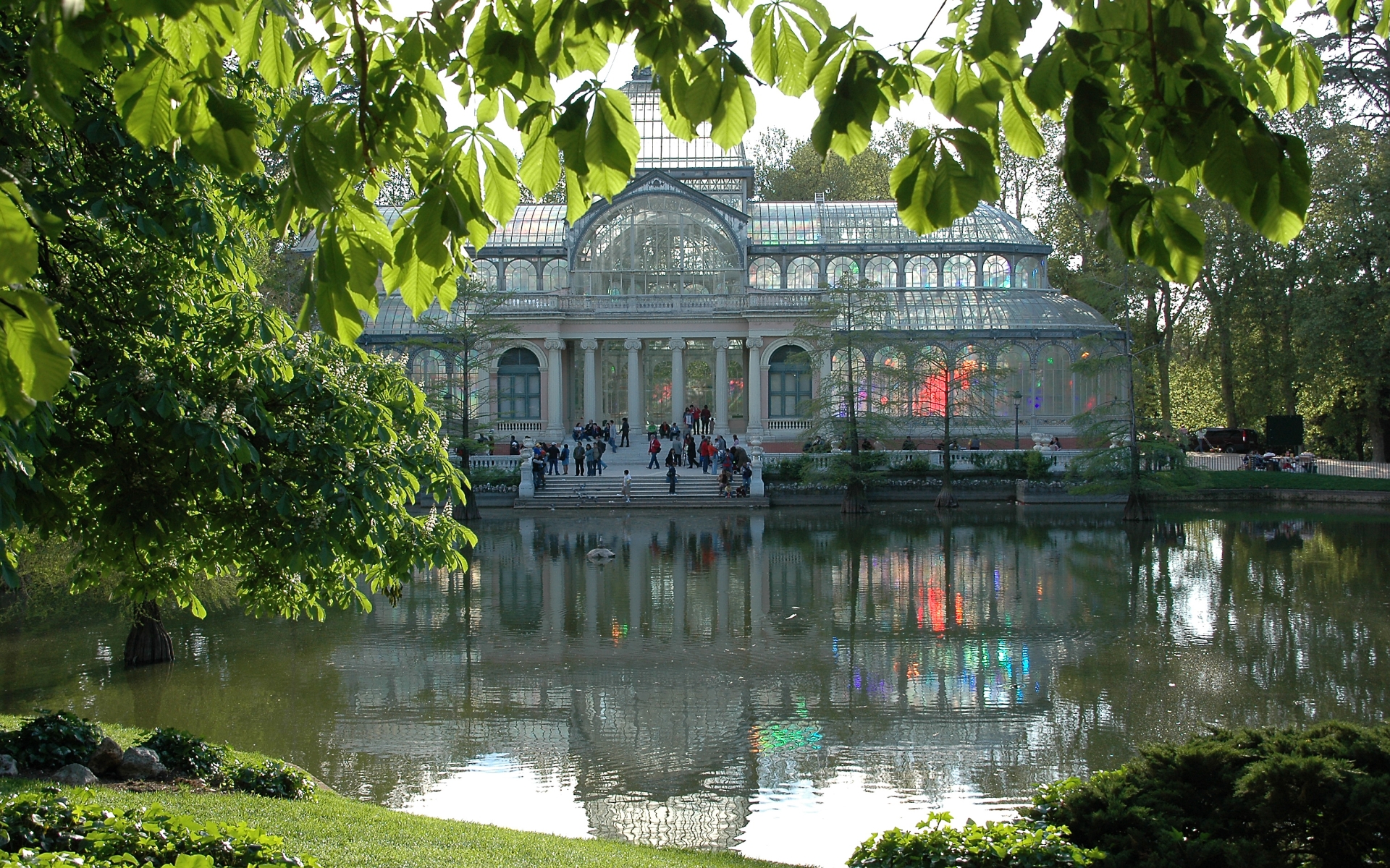 Handy-Wallpaper Menschengemacht, Palacio De Cristal kostenlos herunterladen.