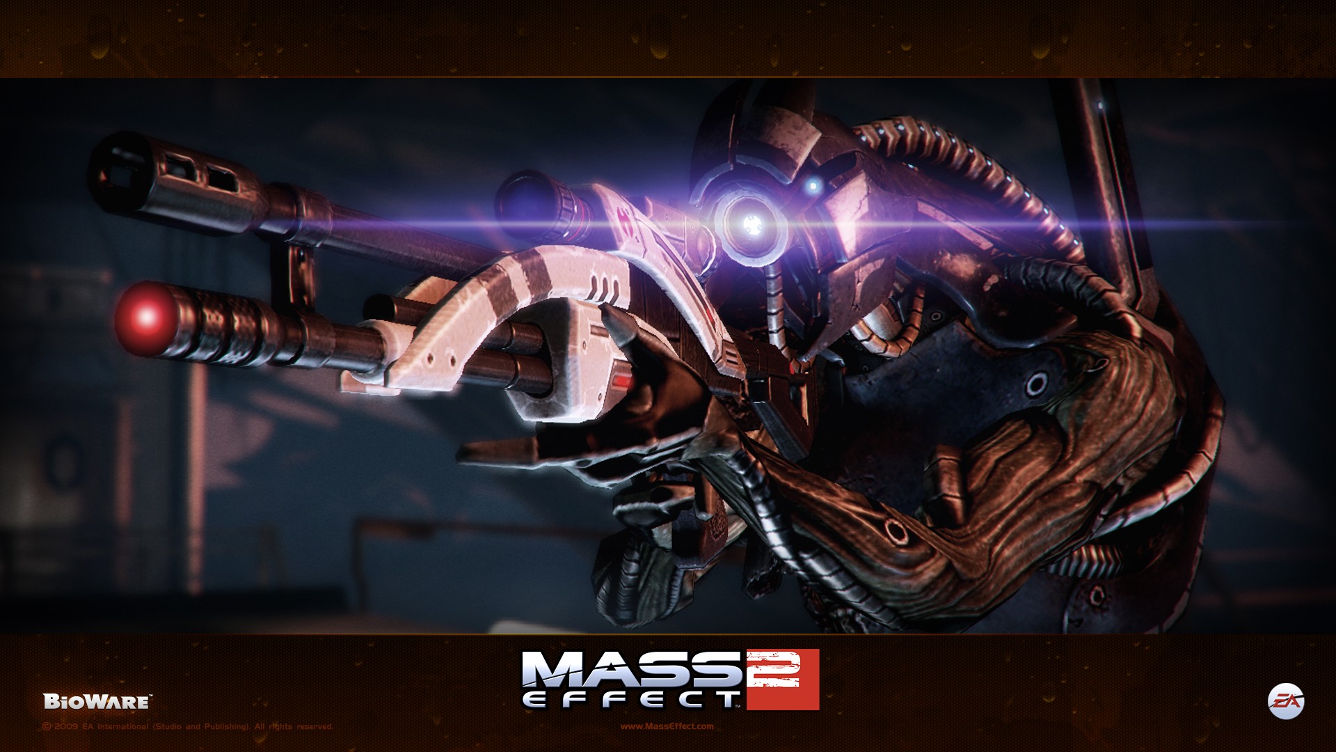 mass effect, video game, mass effect 2, gun, legion (mass effect)