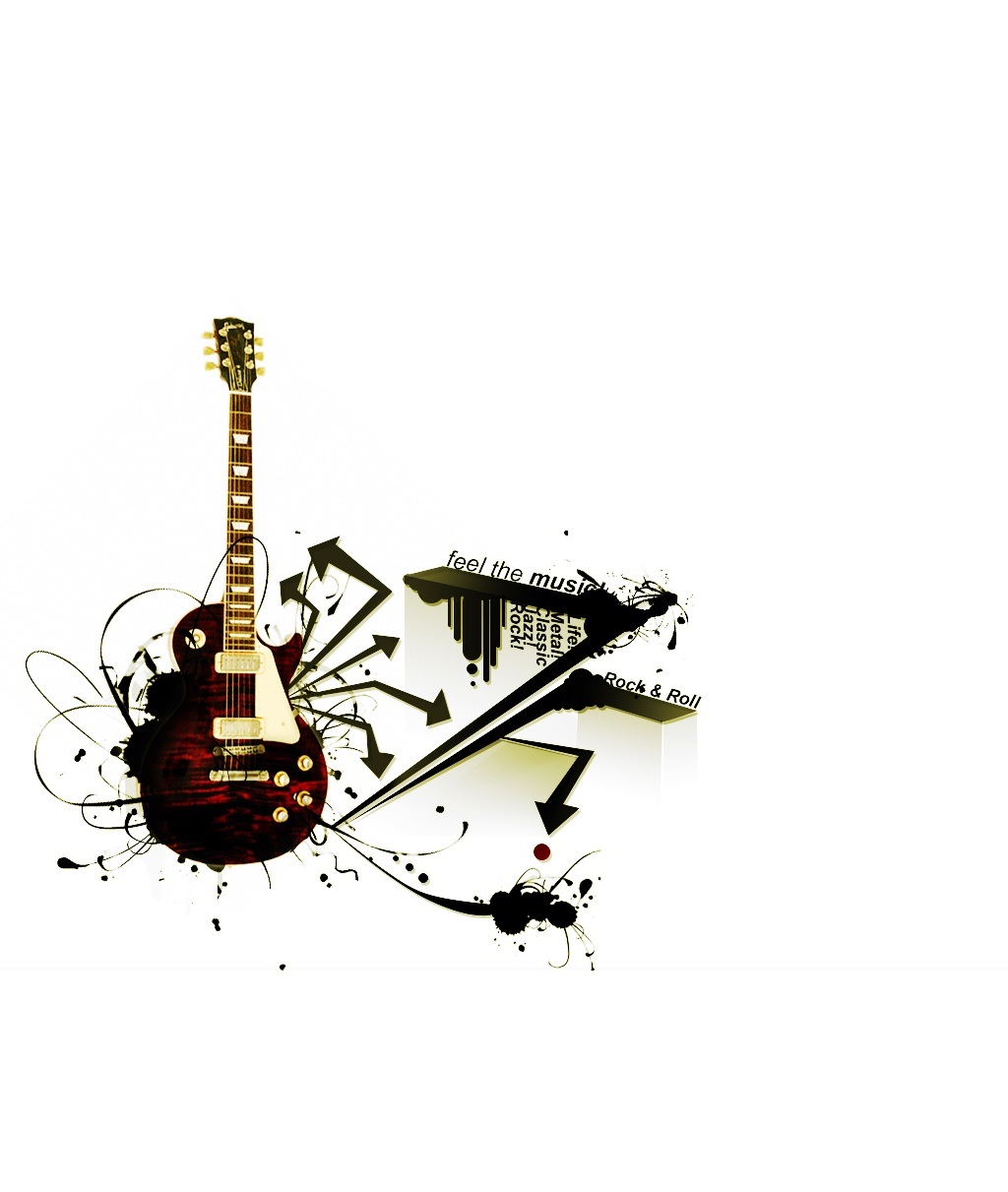 Download mobile wallpaper Tools, Guitars, Art, Music for free.