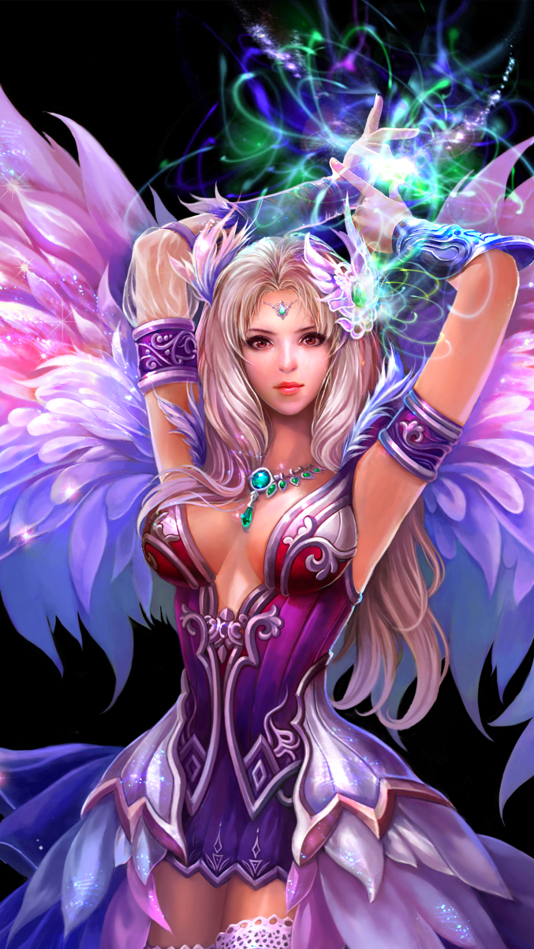 Download mobile wallpaper Fantasy, Wings, Angel, Video Game, Perfect World for free.