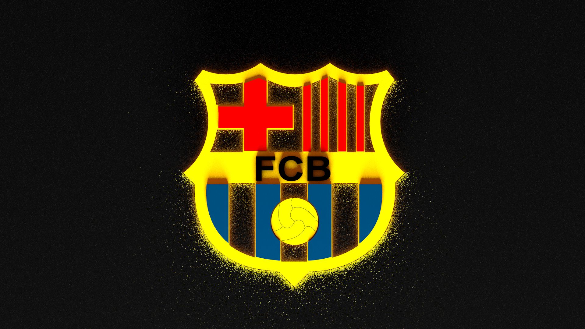 Téléchargez des papiers peints mobile 3D, Logo, Des Sports, Football, Image De Synthèse, Fc Barcelona gratuitement.