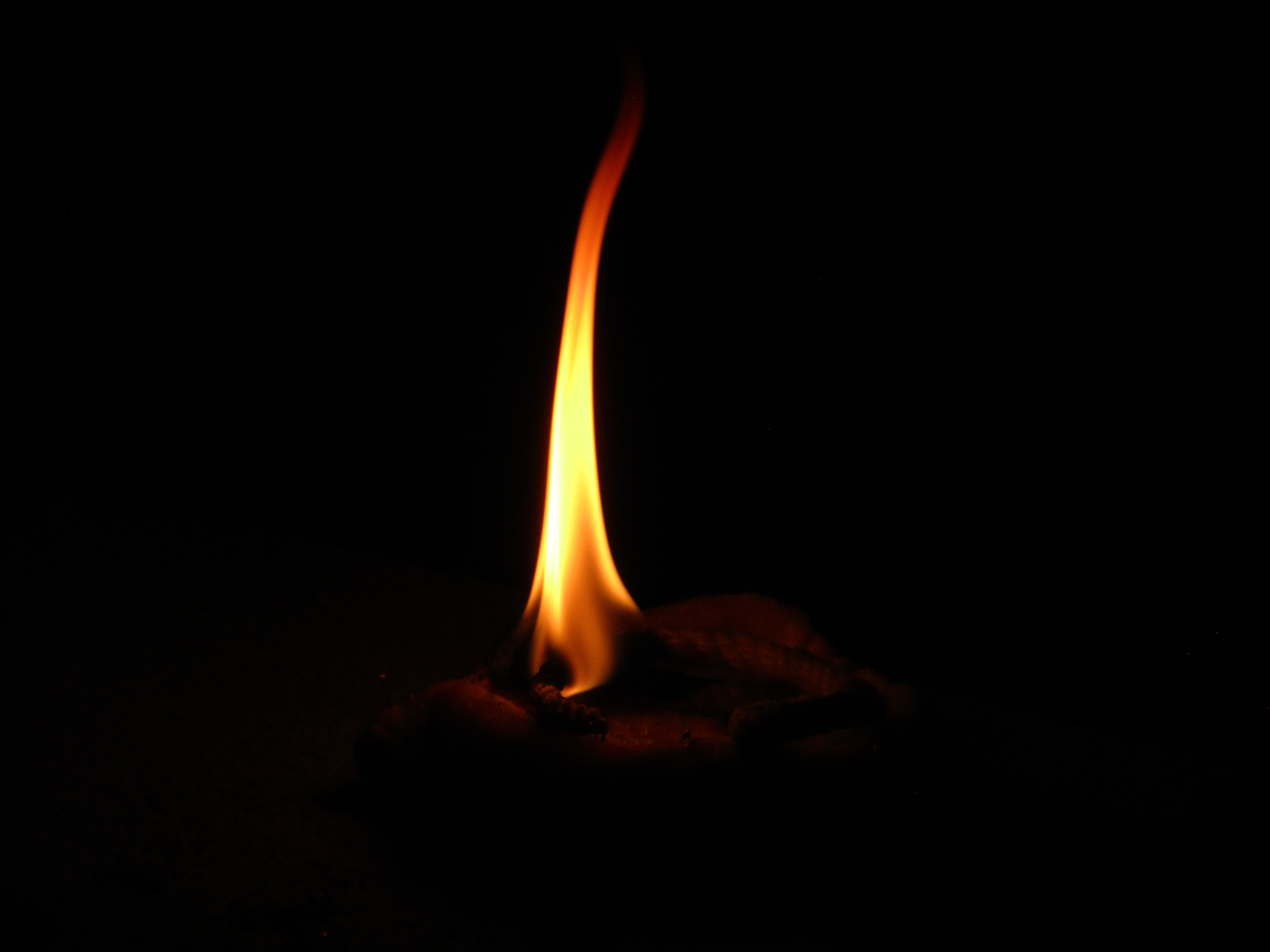 Download mobile wallpaper Flame, Candle, Fire, Dark for free.
