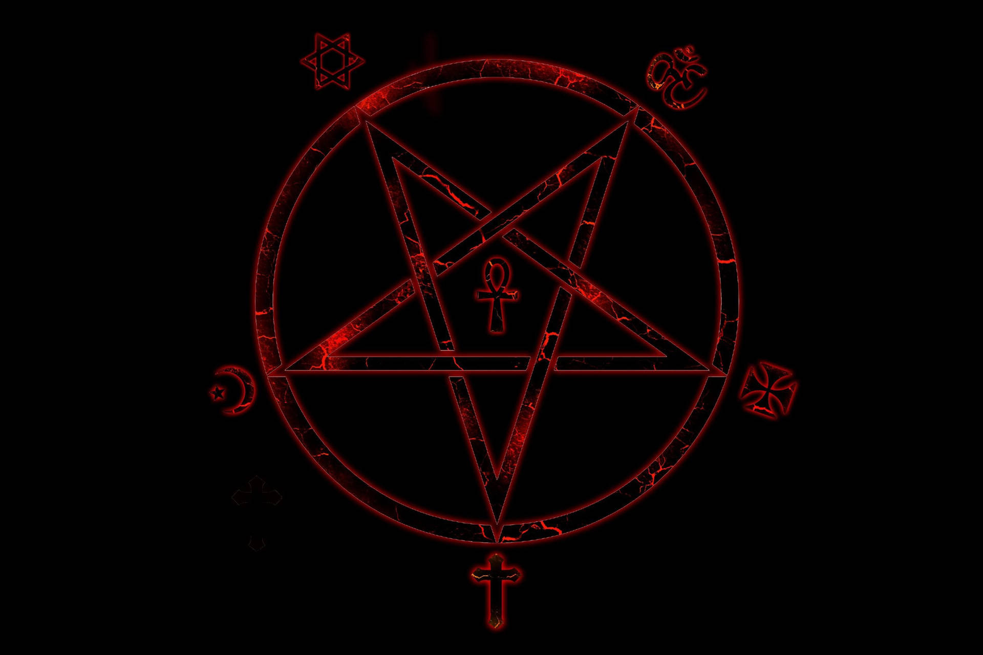 pentagram, dark, occult