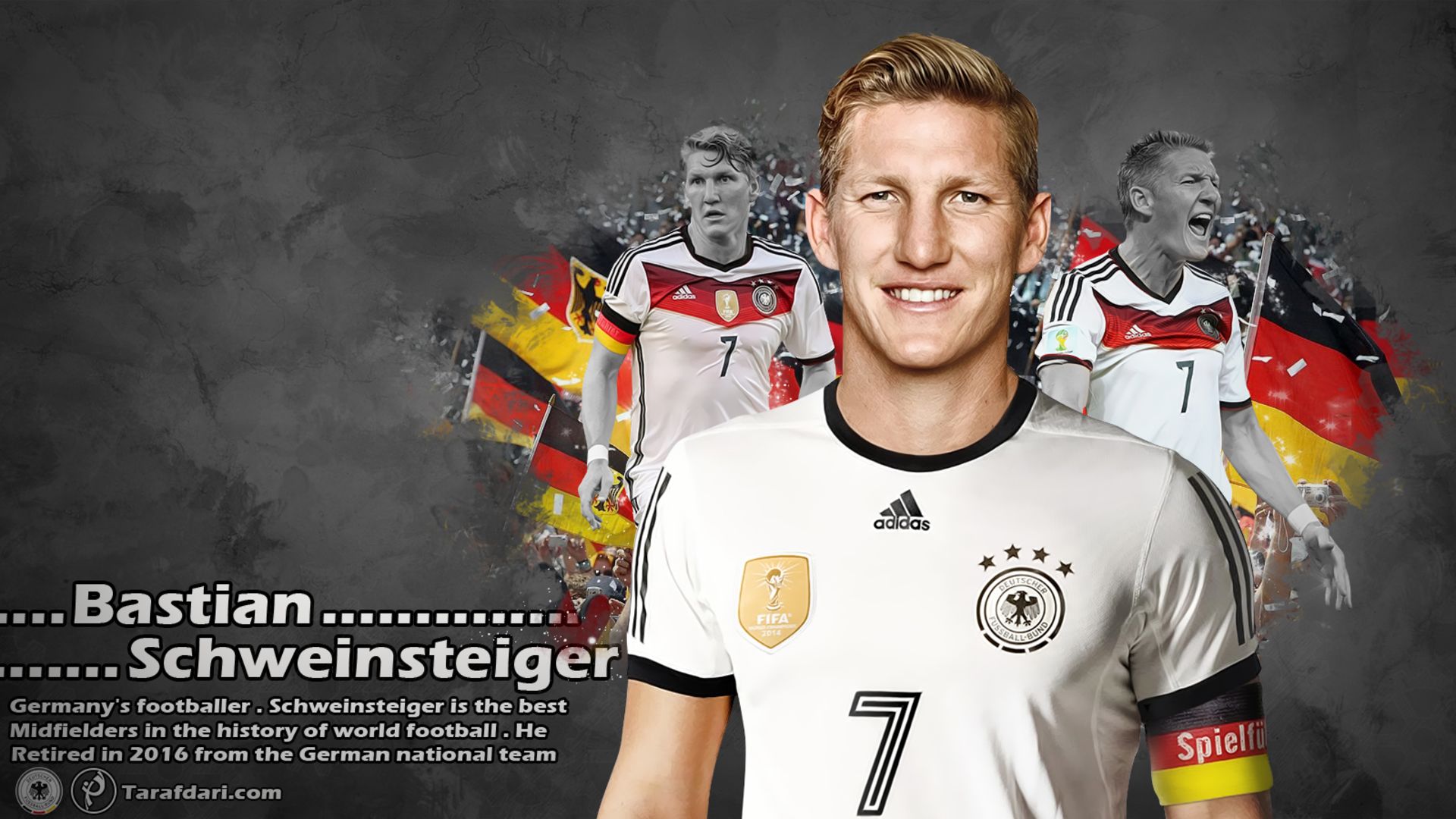 Téléchargez des papiers peints mobile Des Sports, Football, Équipe D'allemagne De Football, Bastian Schweinsteiger gratuitement.