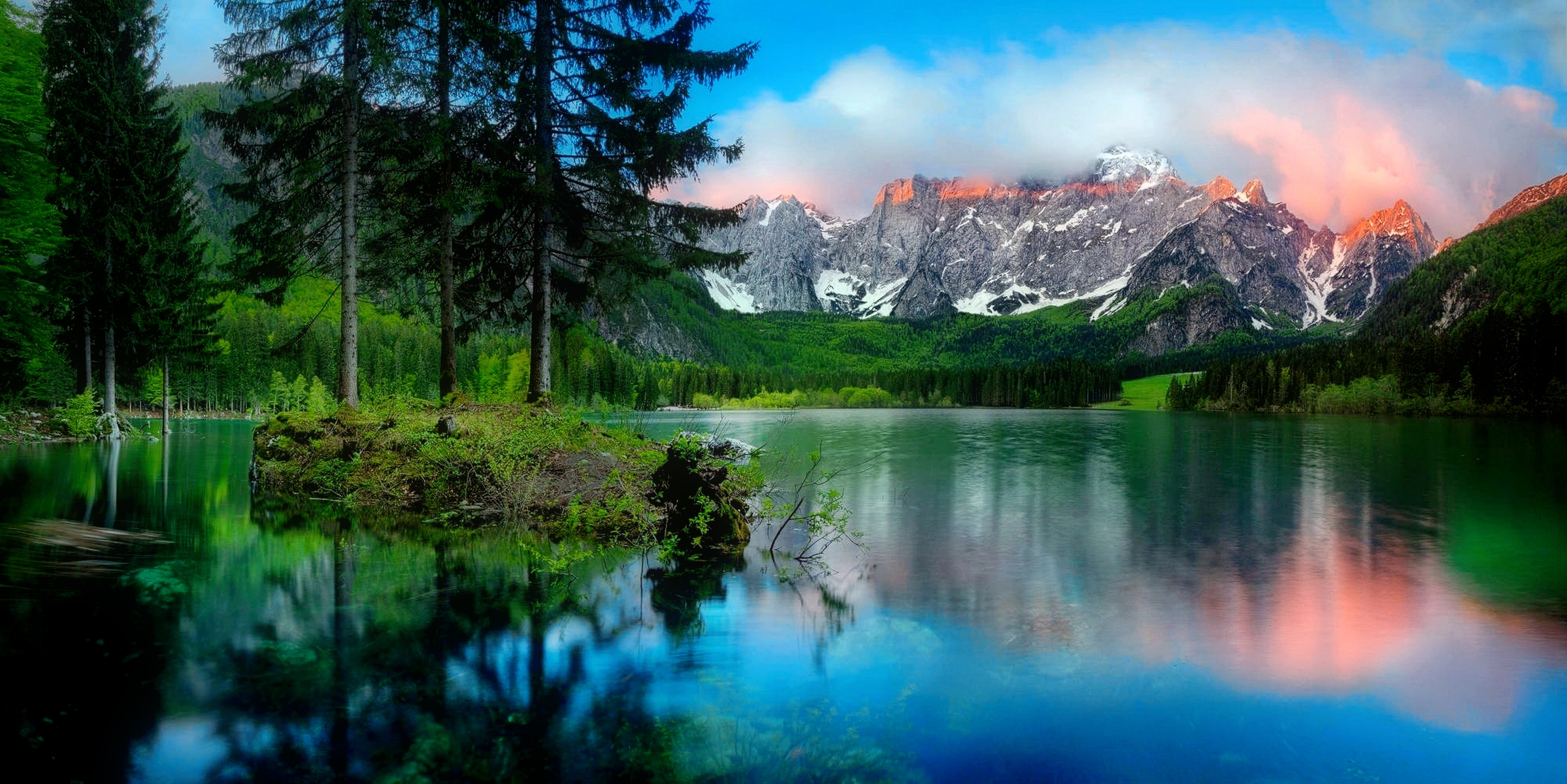 Téléchargez gratuitement l'image Montagne, Lac, Réflexion, Terre/nature sur le bureau de votre PC