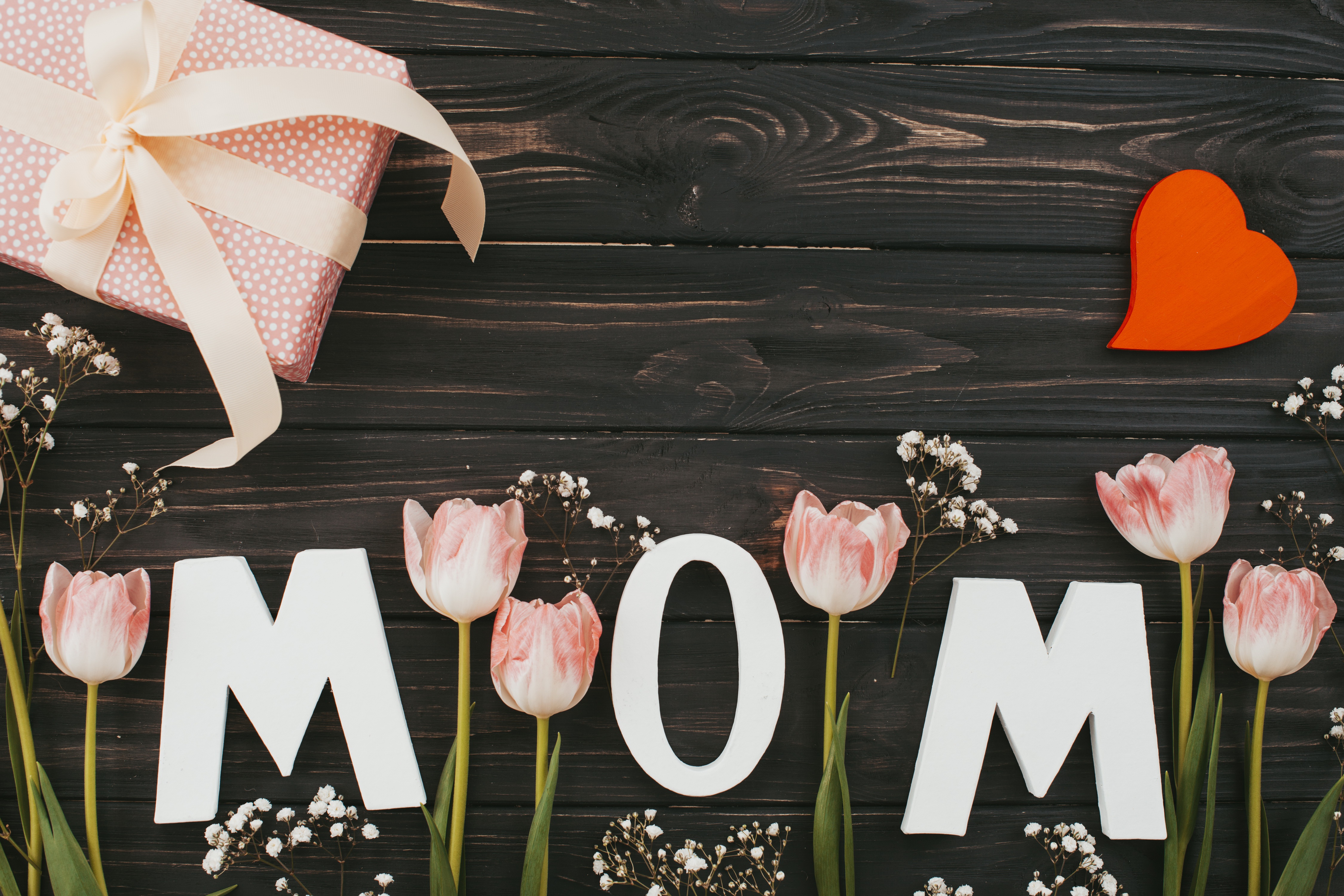 無料モバイル壁紙チューリップ, 花, 贈り物, 母の日, ホリデー, ピンクの花をダウンロードします。