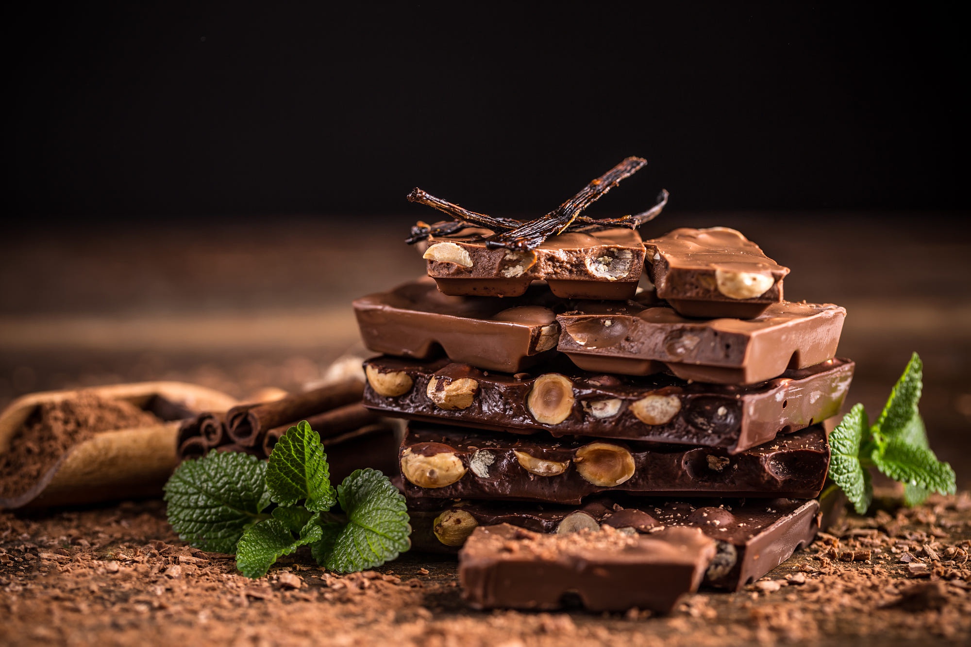 無料モバイル壁紙チョコレート, 食べ物をダウンロードします。