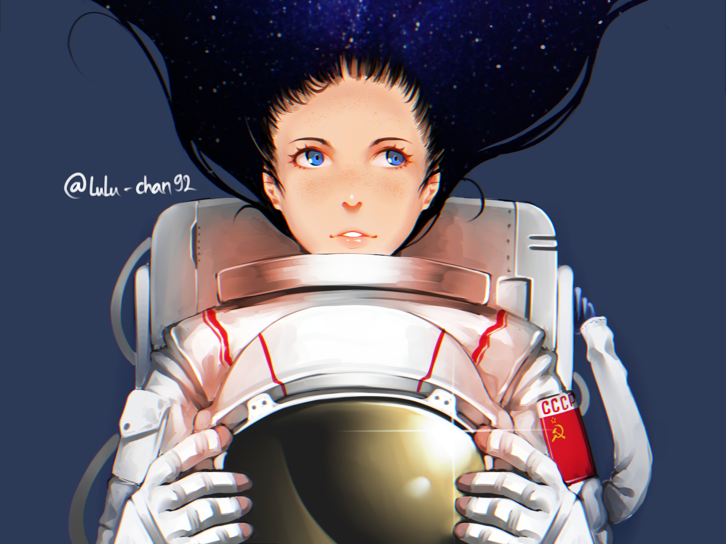973900 baixar papel de parede anime, astronauta: um sonho extraordinário, olhos azuis - protetores de tela e imagens gratuitamente