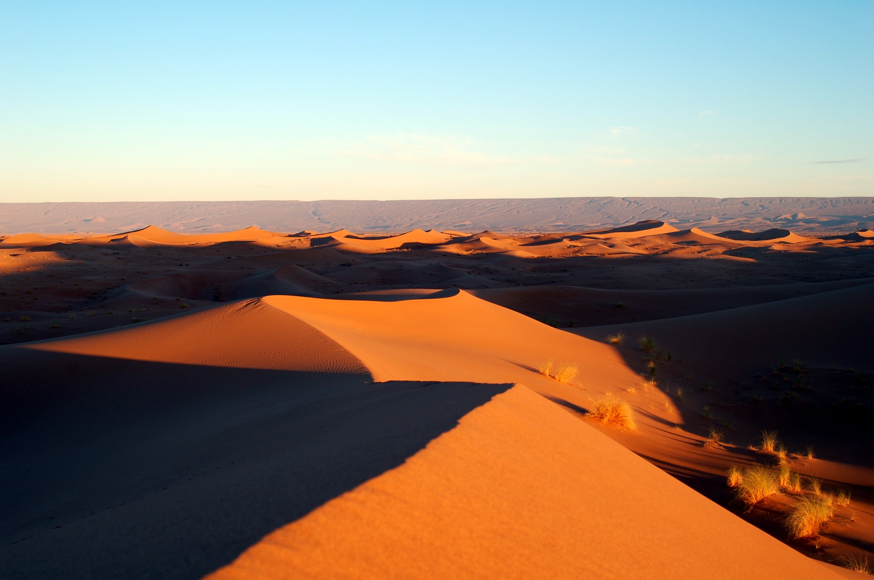 740444壁紙のダウンロード地球, 荒野, アフリカ, 砂丘, 地平線, モロッコ, 砂, 空-スクリーンセーバーと写真を無料で