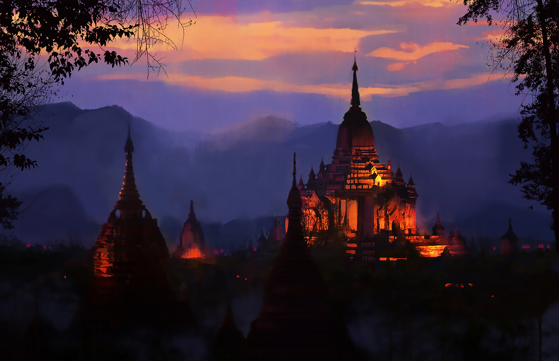 Free download wallpaper Fantasy, Temple on your PC desktop