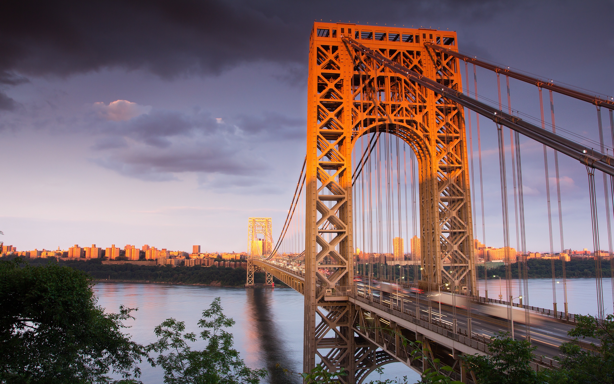 226228 descargar imagen hecho por el hombre, puente george washington, nueva york, puentes: fondos de pantalla y protectores de pantalla gratis