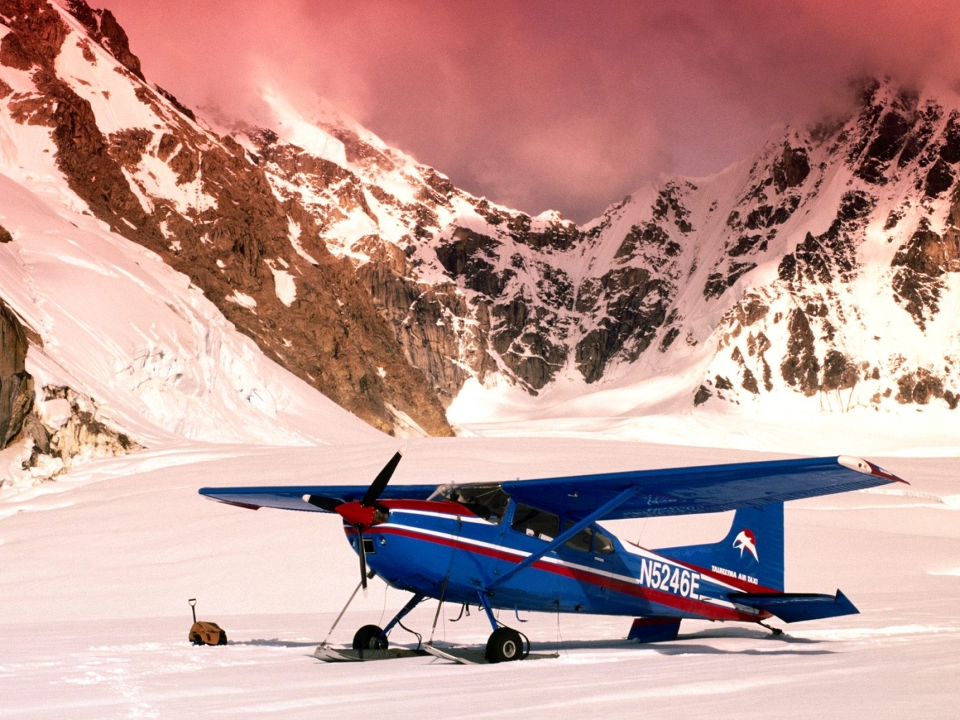 Free download wallpaper Transport, Snow, Nature, Landscape, Mountains, Airplanes on your PC desktop