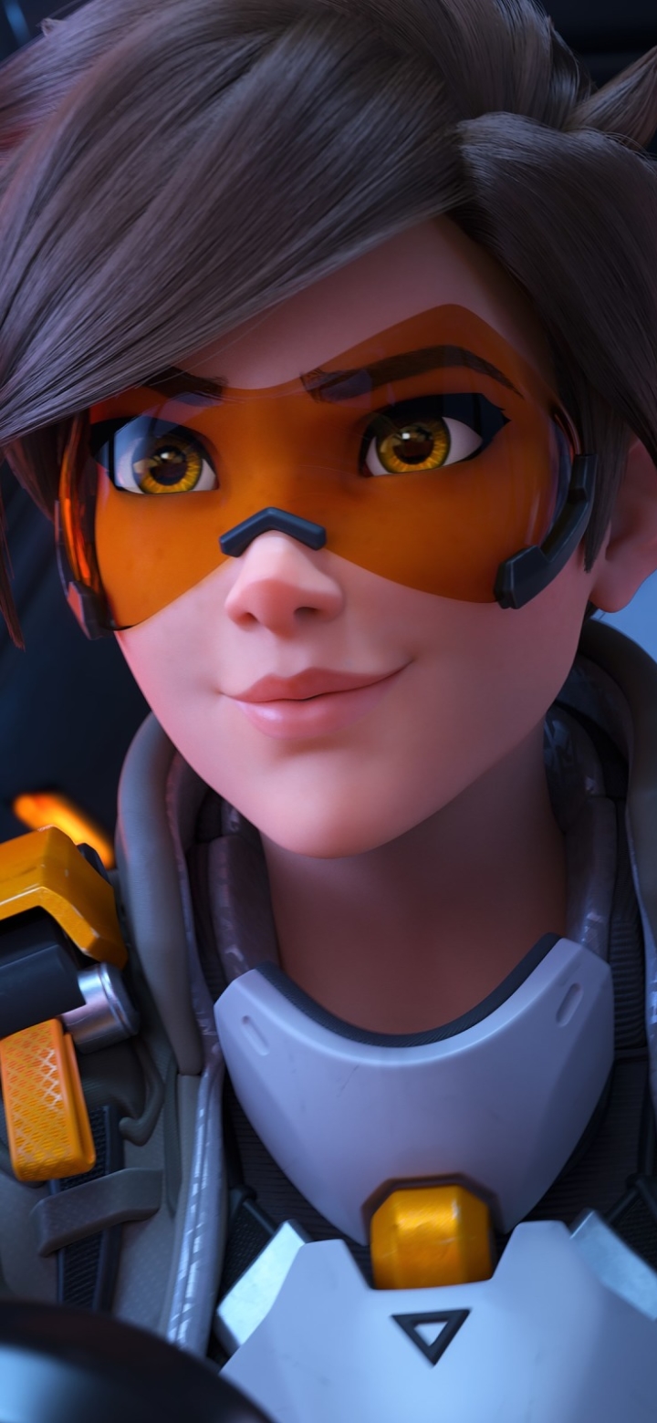 Handy-Wallpaper Computerspiele, Tracer (Overwatch), Überwachung 2 kostenlos herunterladen.