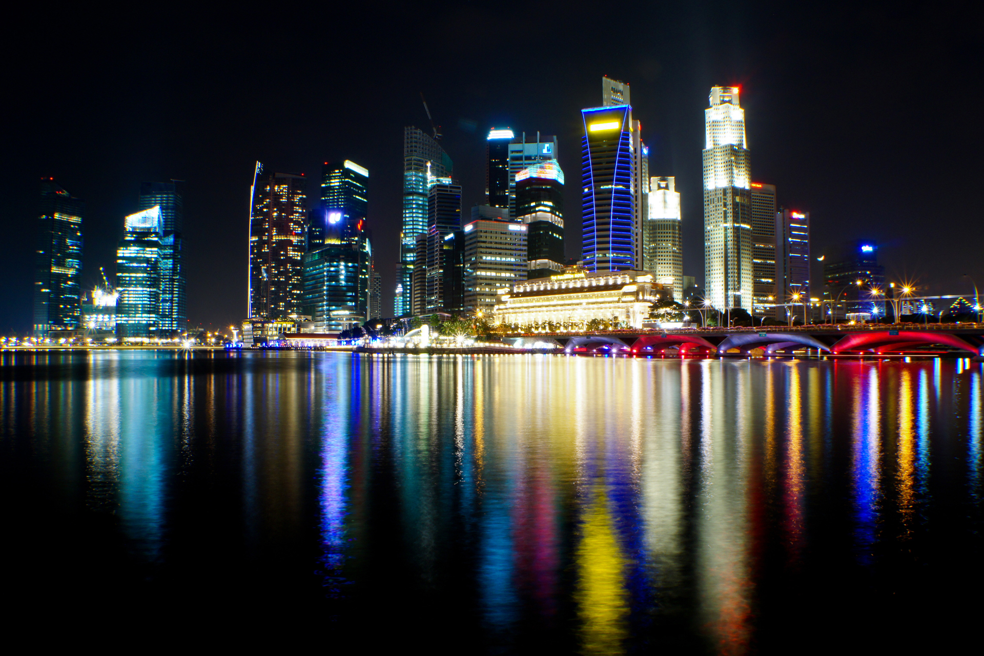 Скачать картинку Сингапур, Города, Сделано Человеком, Город в телефон бесплатно.