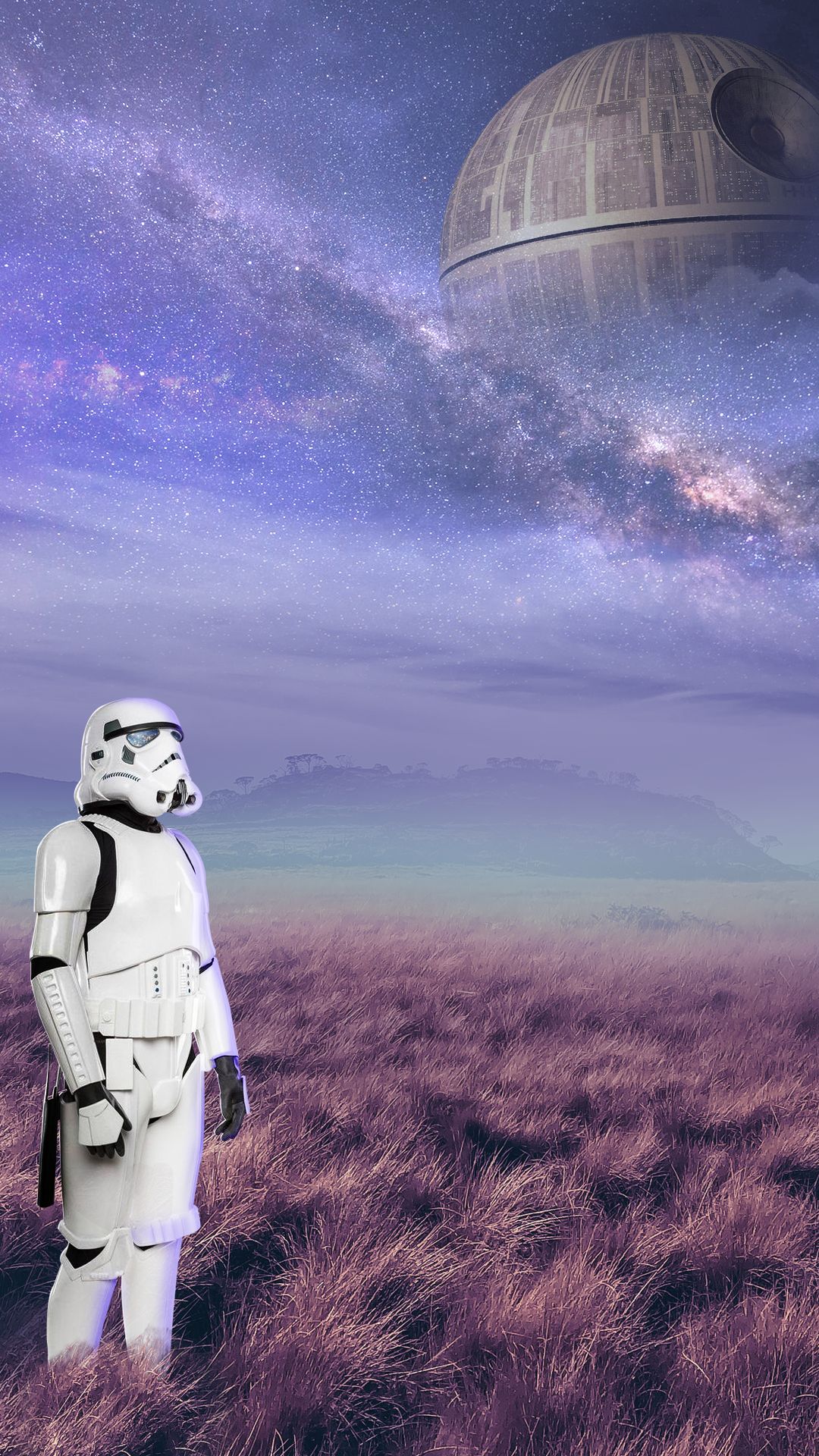 Download mobile wallpaper Night, Star Wars, Sci Fi, Stormtrooper, Death Star for free.