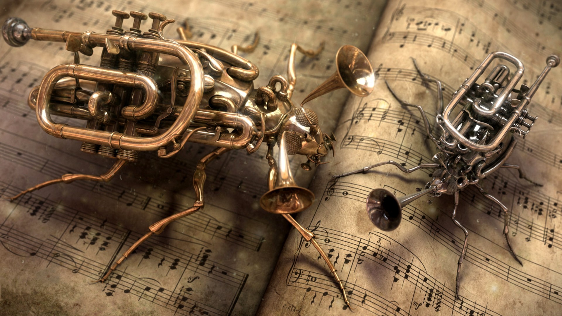 Download mobile wallpaper Steampunk, Music, Artistic for free.