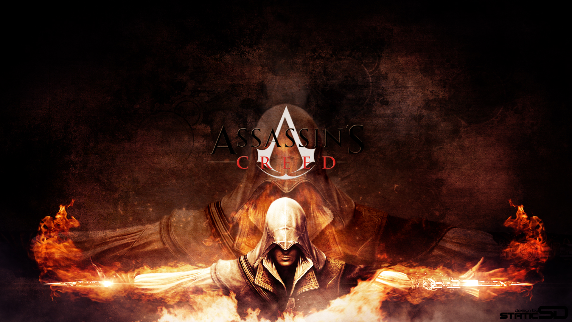 Handy-Wallpaper Assassin's Creed, Feuer, Computerspiele kostenlos herunterladen.