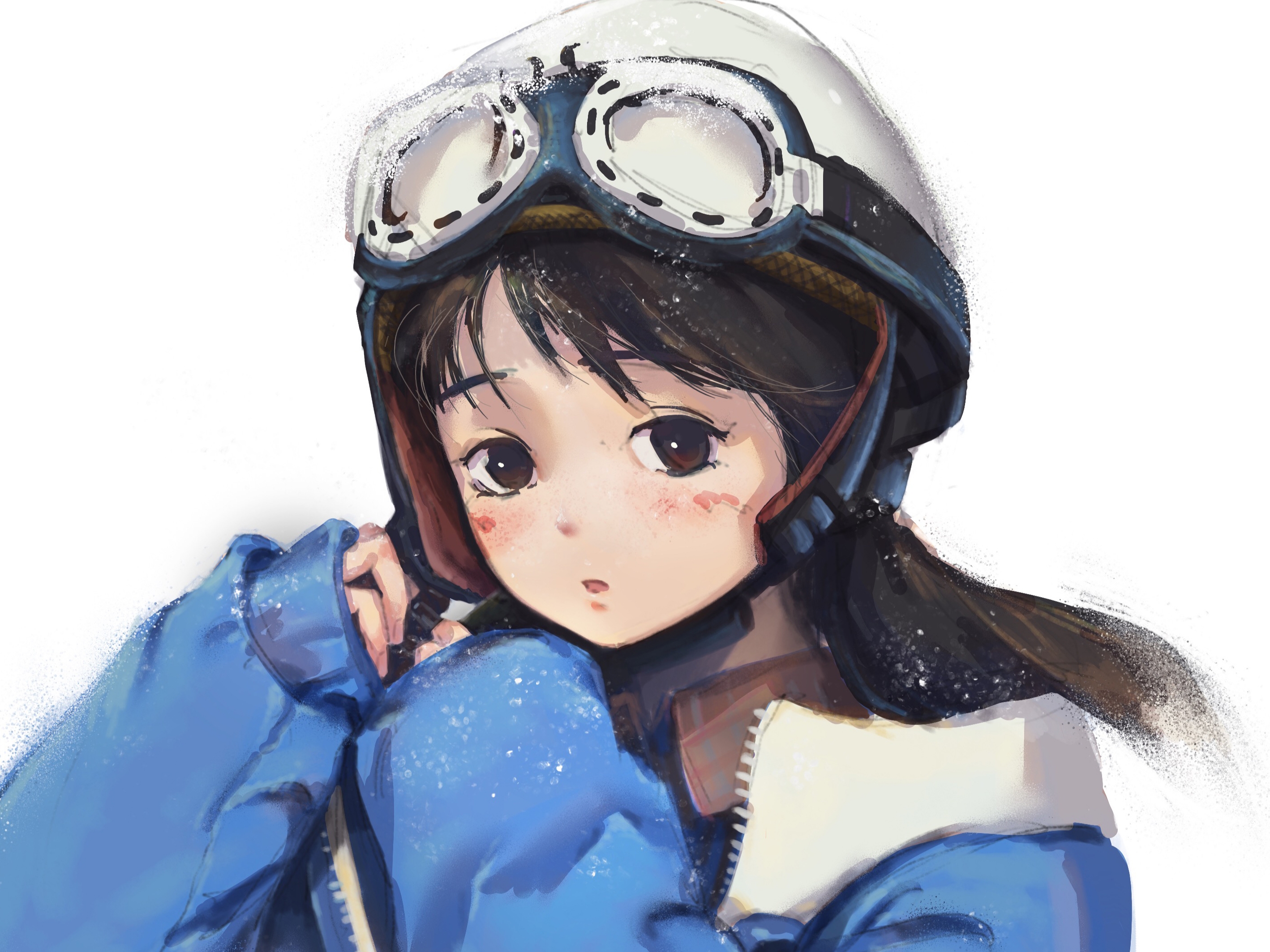 Free download wallpaper Anime, Helmet, Original on your PC desktop