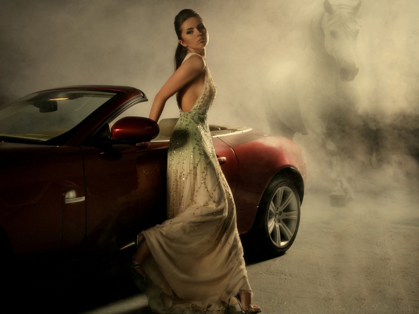 Free download wallpaper Auto, Transport, People, Girls on your PC desktop