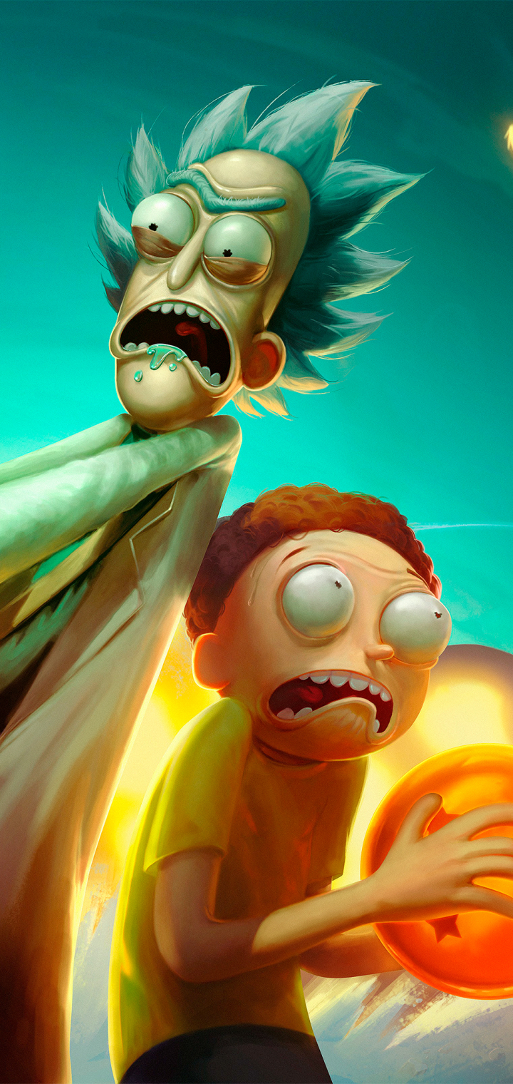 Download mobile wallpaper Dragon Ball, Tv Show, Rick Sanchez, Morty Smith, Rick And Morty for free.