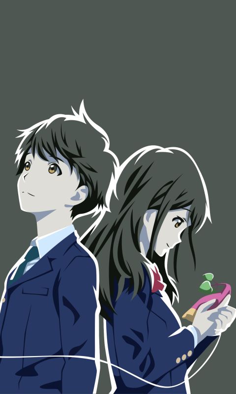Handy-Wallpaper Animes, Kotarō Azumi, Akane Mizuno, Tsukigakirei kostenlos herunterladen.