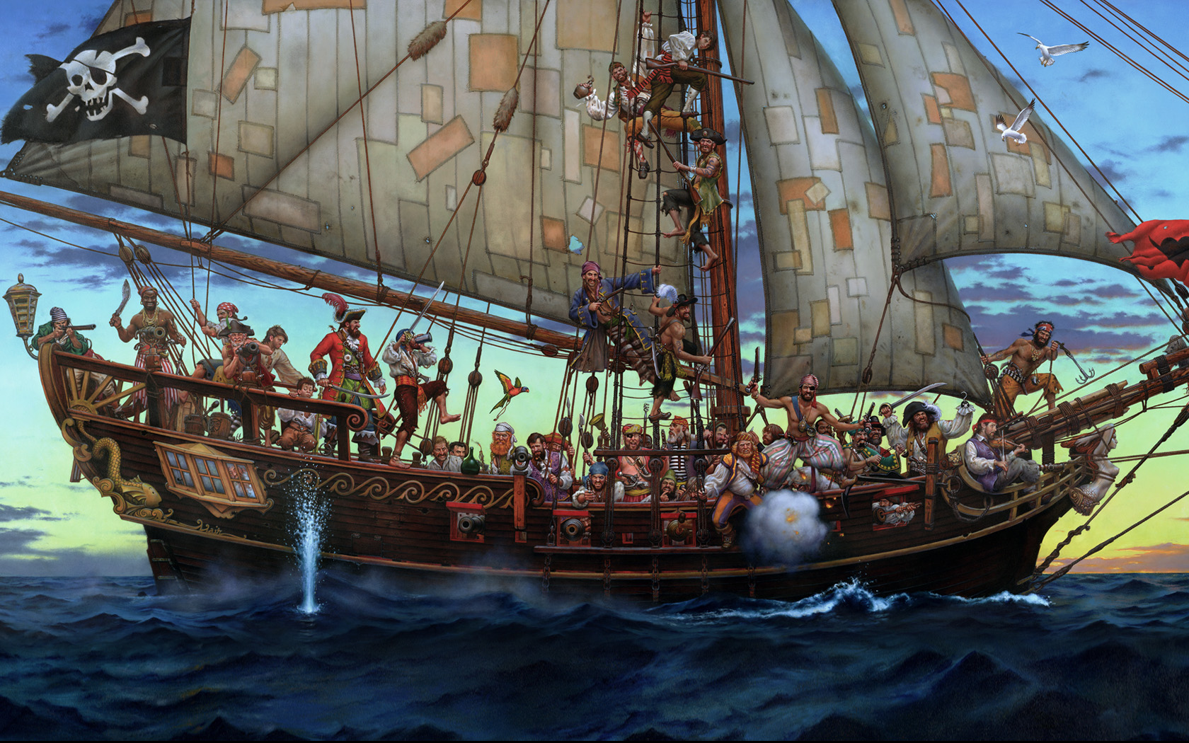 Laden Sie das Fantasie, Pirat-Bild kostenlos auf Ihren PC-Desktop herunter