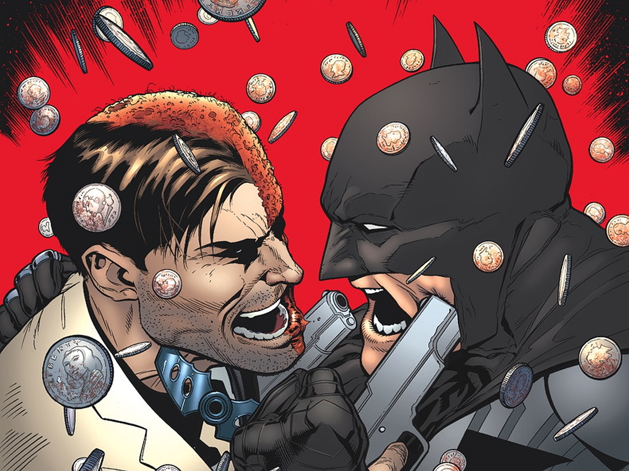 Handy-Wallpaper Comics, The Batman, Zwei Gesichter kostenlos herunterladen.