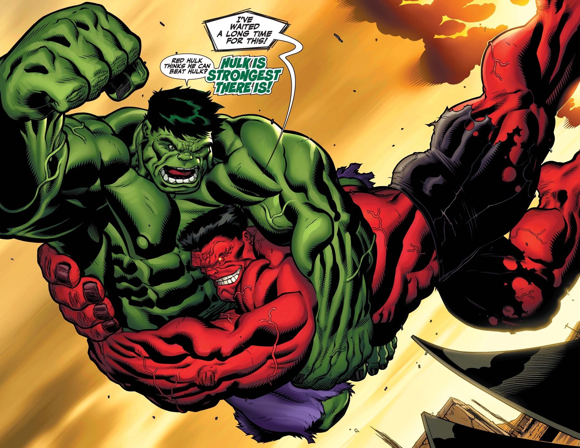 Baixe gratuitamente a imagem Pontão, História Em Quadrinhos, Hulk Vermelho na área de trabalho do seu PC