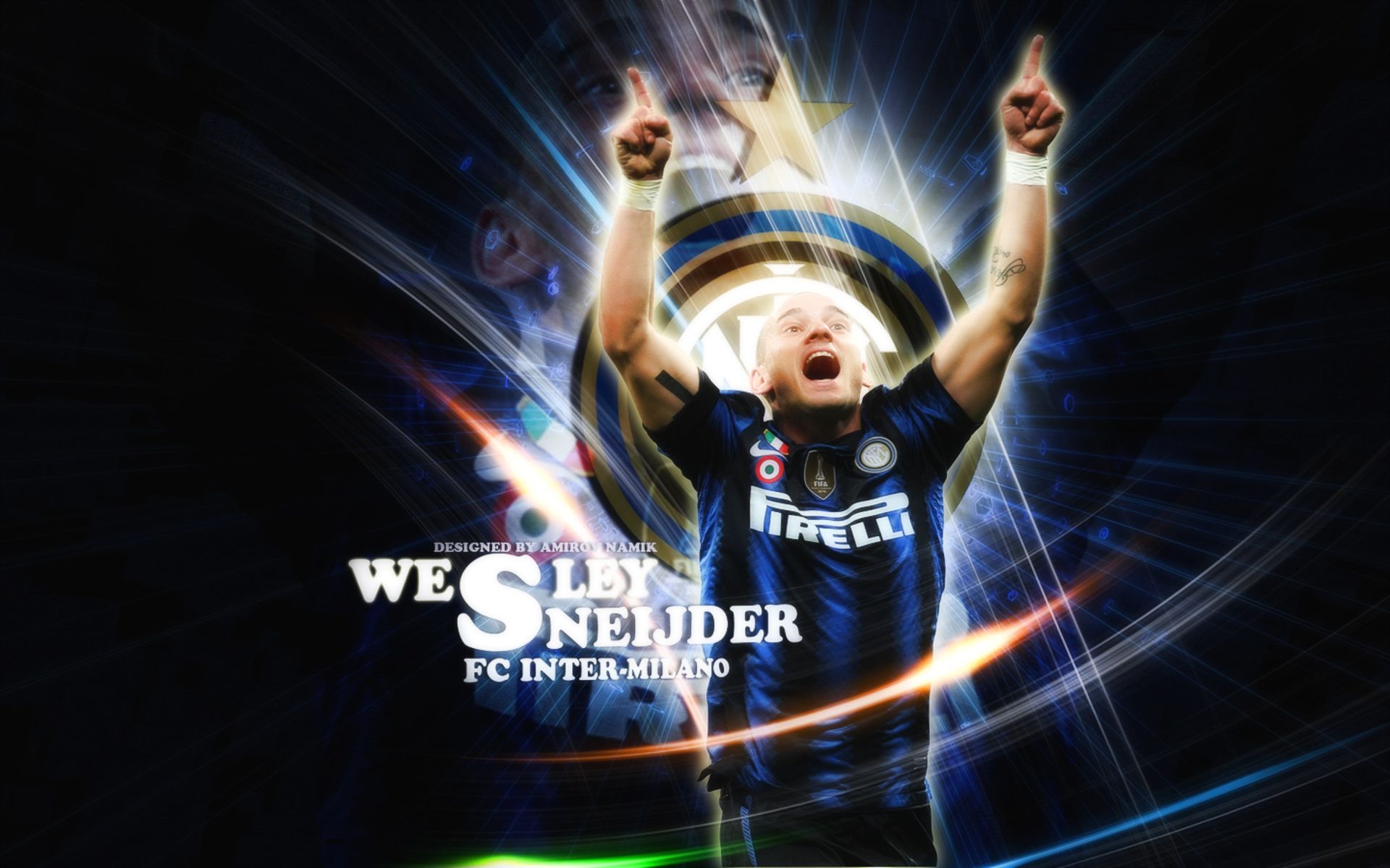 Baixar papel de parede para celular de Esportes, Futebol, Inter De Milão, Wesley Sneijder gratuito.