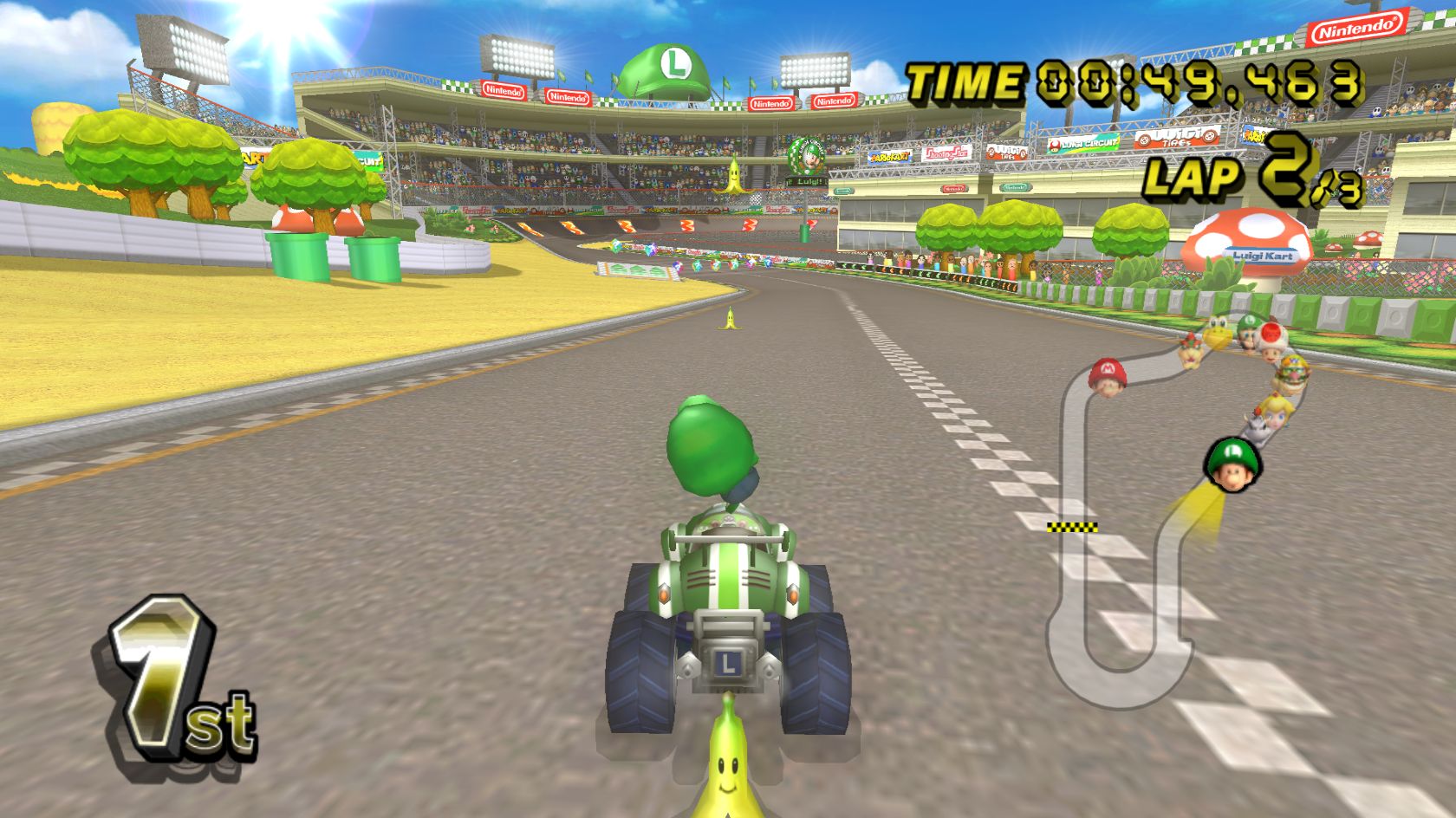 Скачати мобільні шпалери Mario Kart Wii, Маріо, Відеогра безкоштовно.